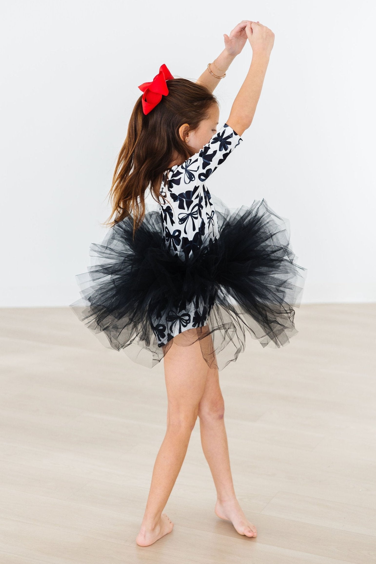 Perfectly Tied 3/4 Sleeve Tutu Leotard Secondary image