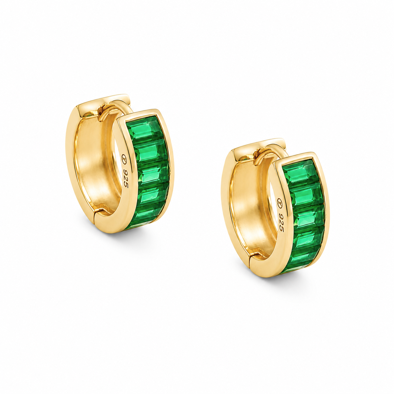 Peyton Emerald Cz Huggies Main image