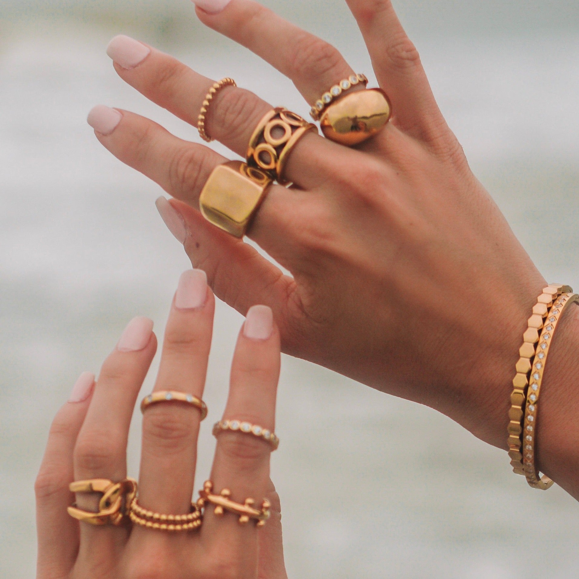 Beaded Stackable Ring Secondary image