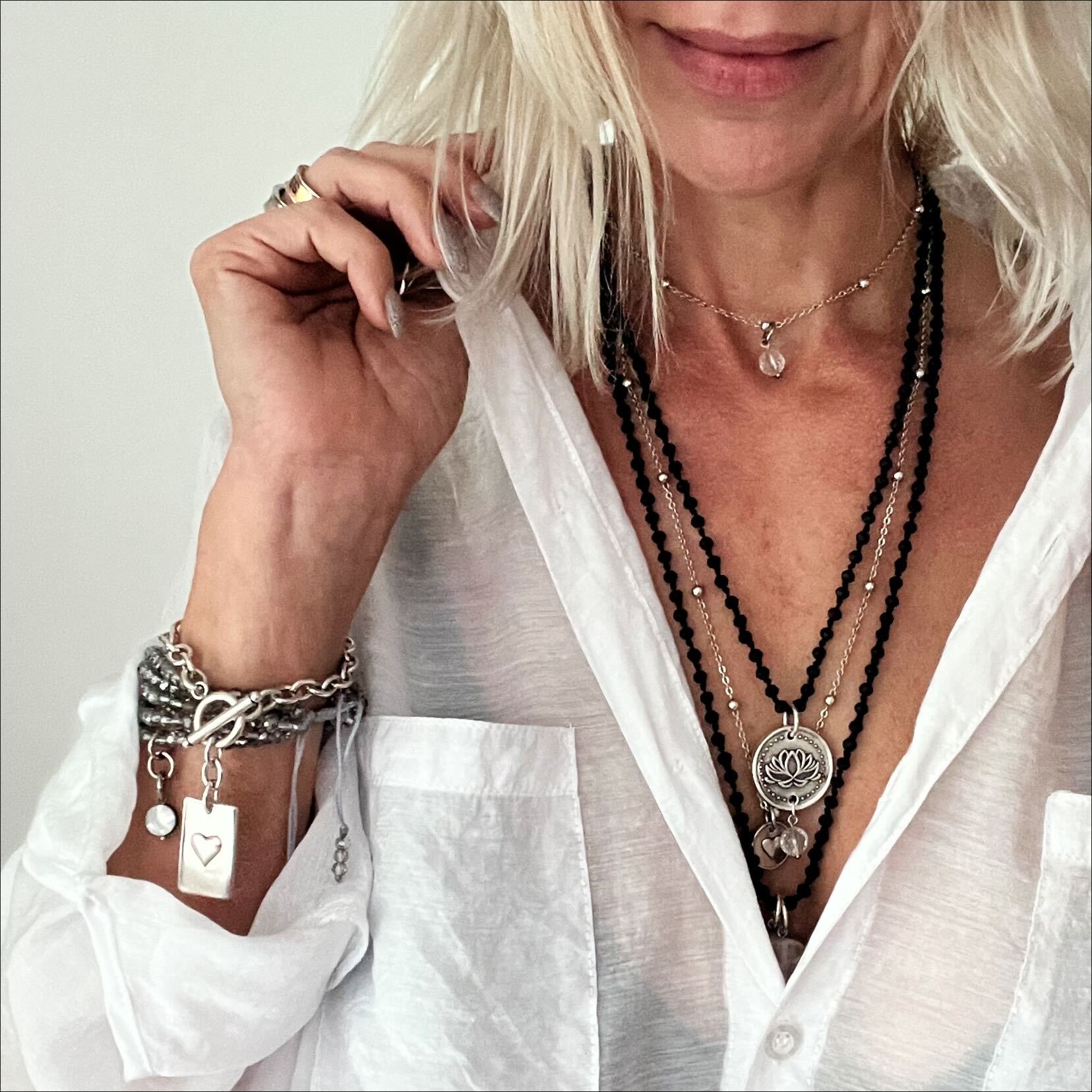 I Am Enough Heart Dainty Necklace