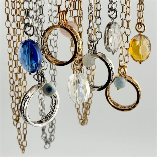 I Welcome Miracles Ring Original Necklace