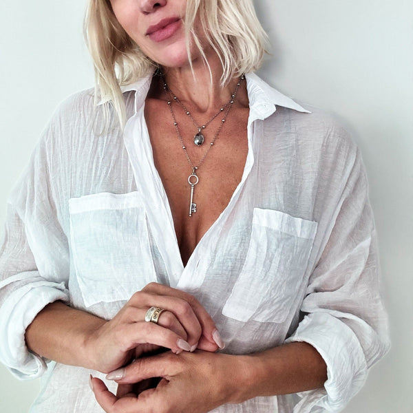 I Am Free Key Dainty Necklace
