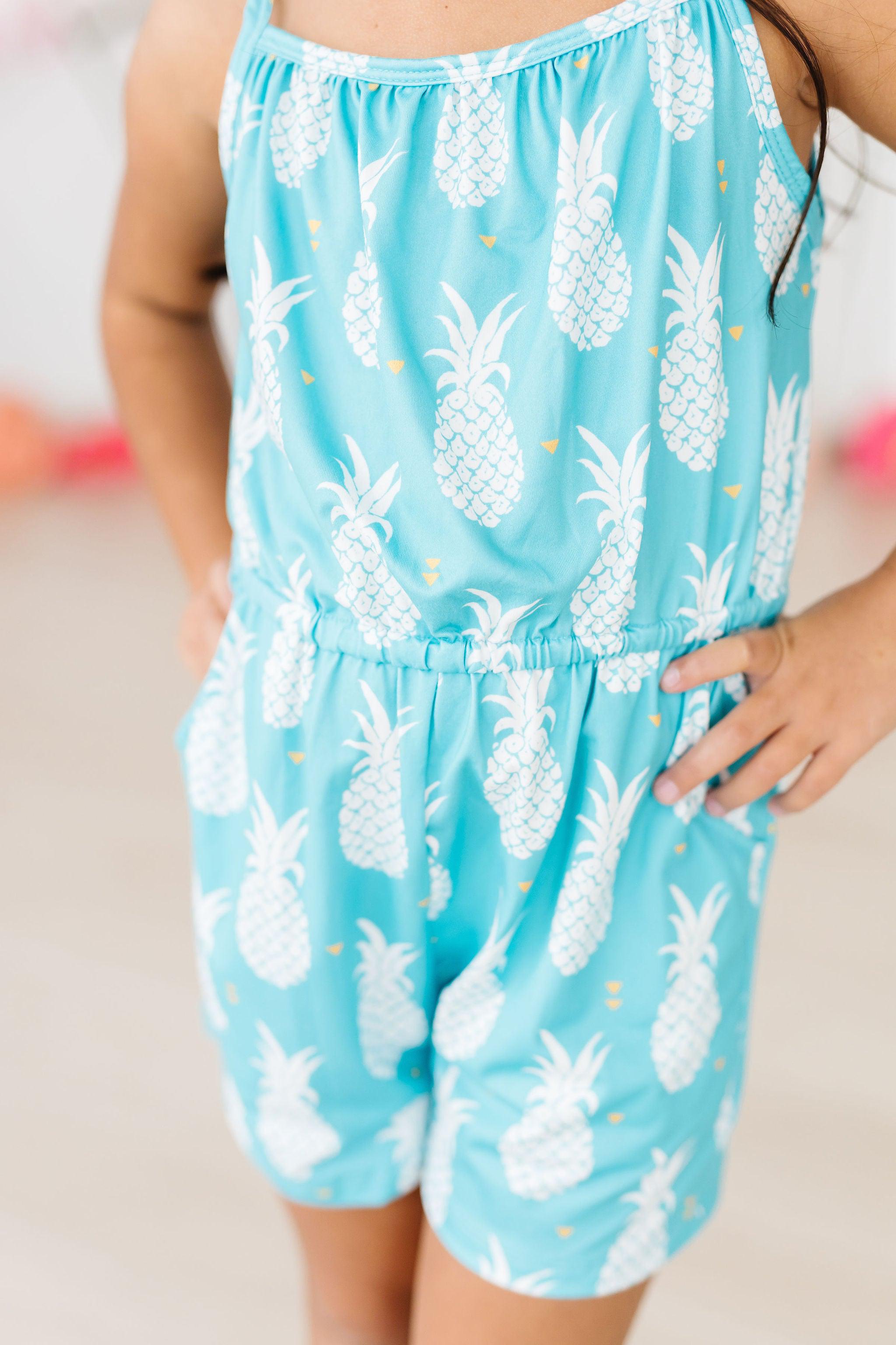 Pineapple Party Strappy Play Romper Secondary image