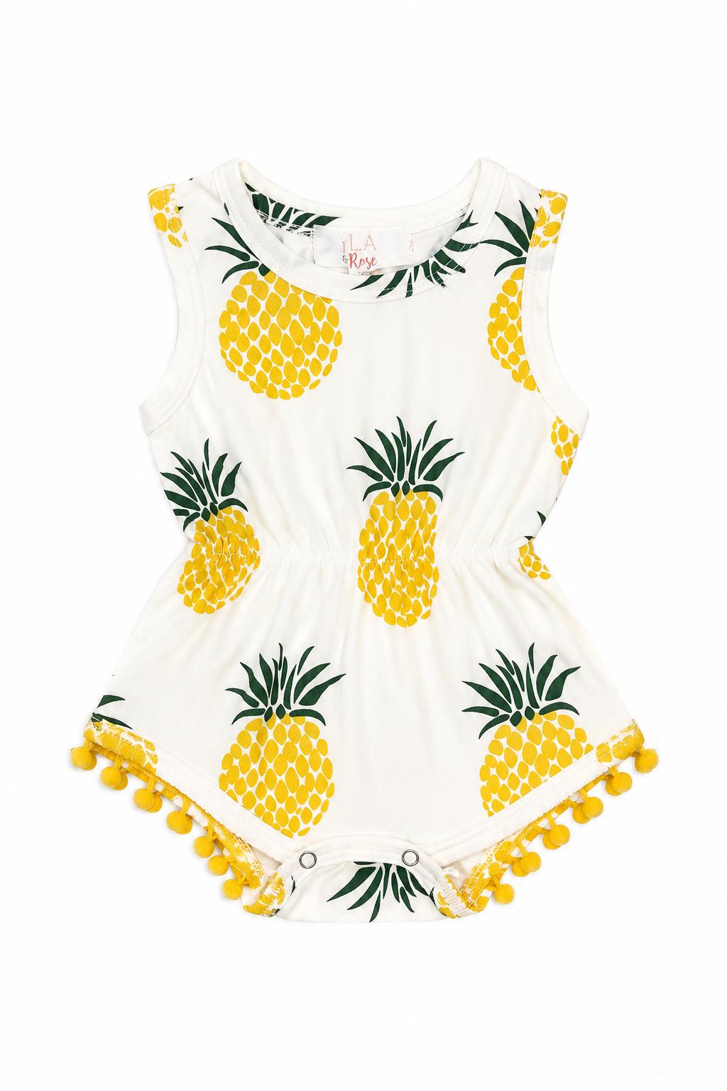 Pineapple Pom Pom Romper Main image