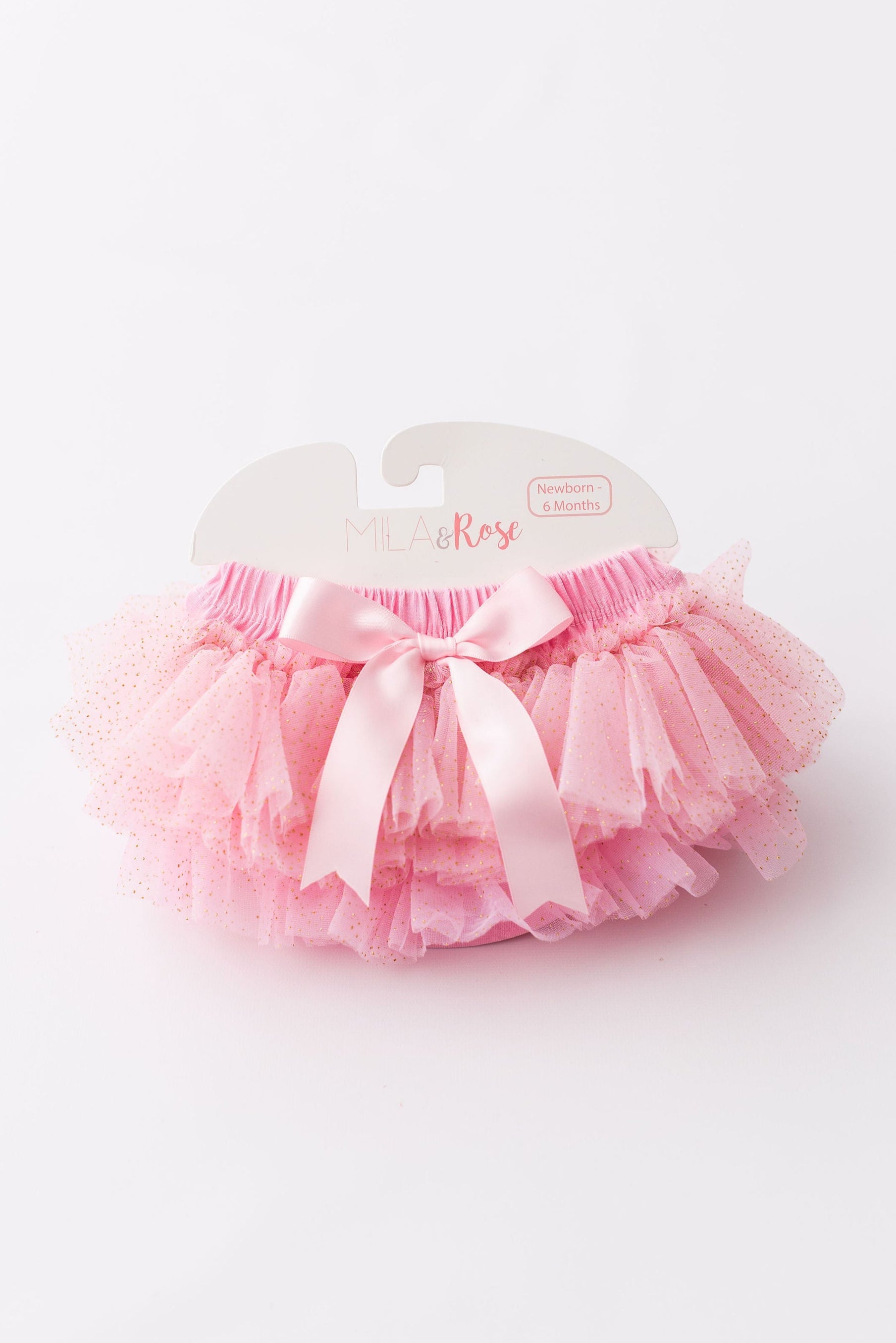 Pink & Gold Glitter Ruffle Tutu Bloomer Main image