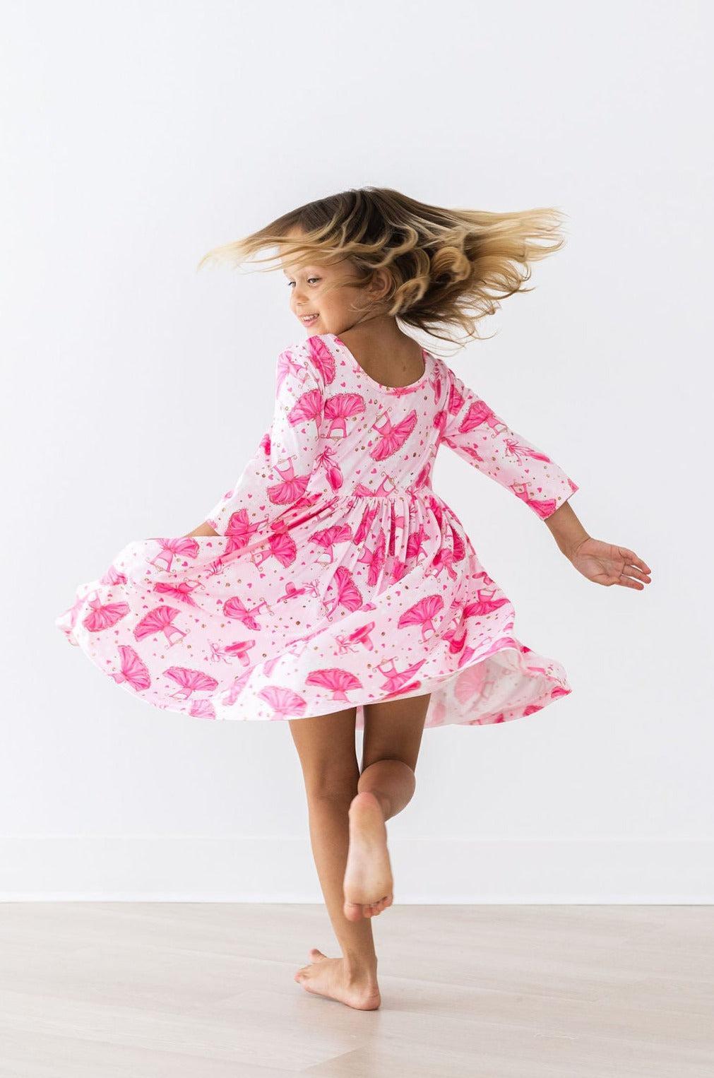 Pirouette 3/4 Sleeve Pocket Twirl Dress Main image