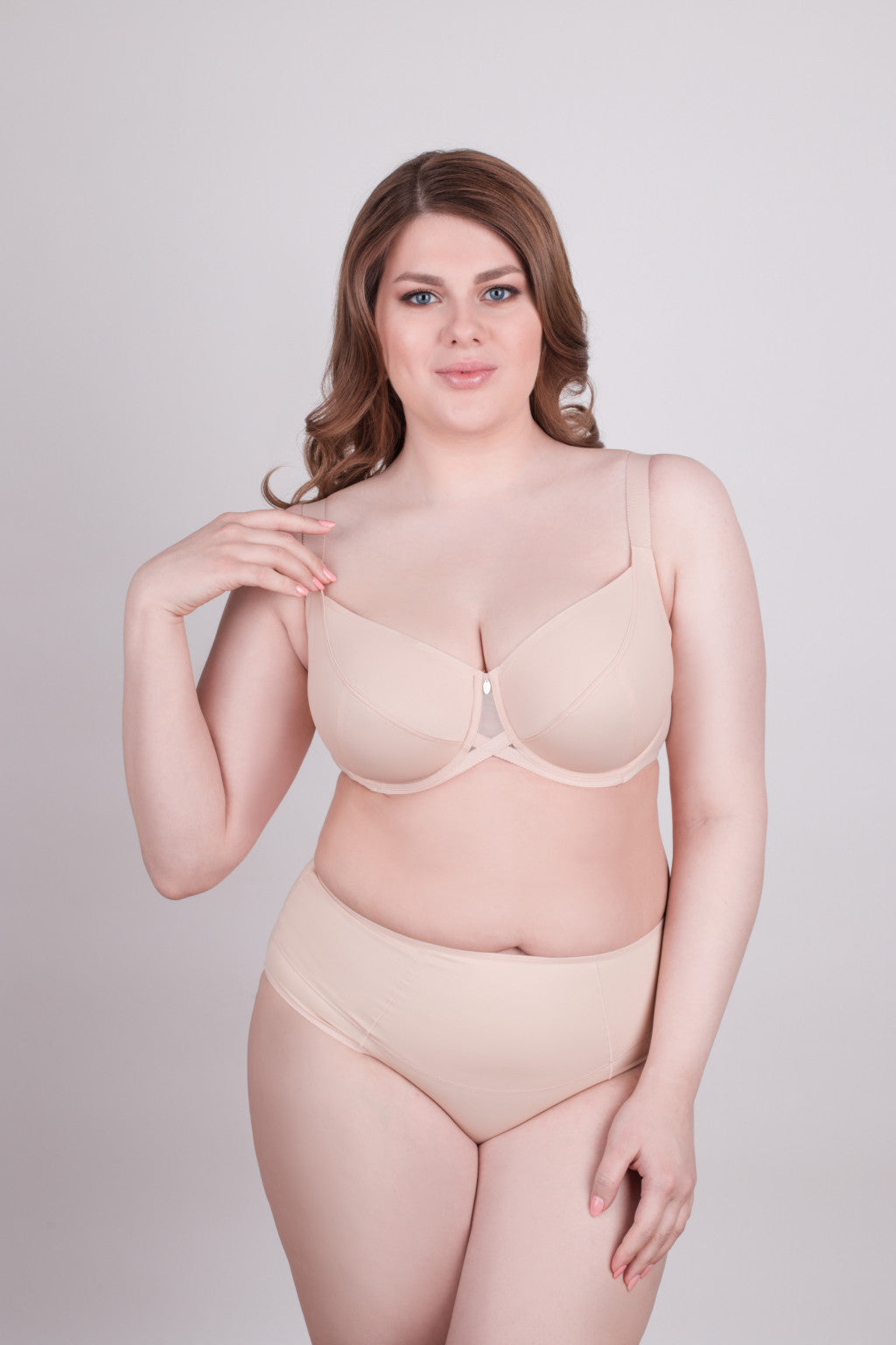 Bra Milavitsa 115910 - Elastic Knit, Underwired, Triple Diagonal Segment Cups Main image