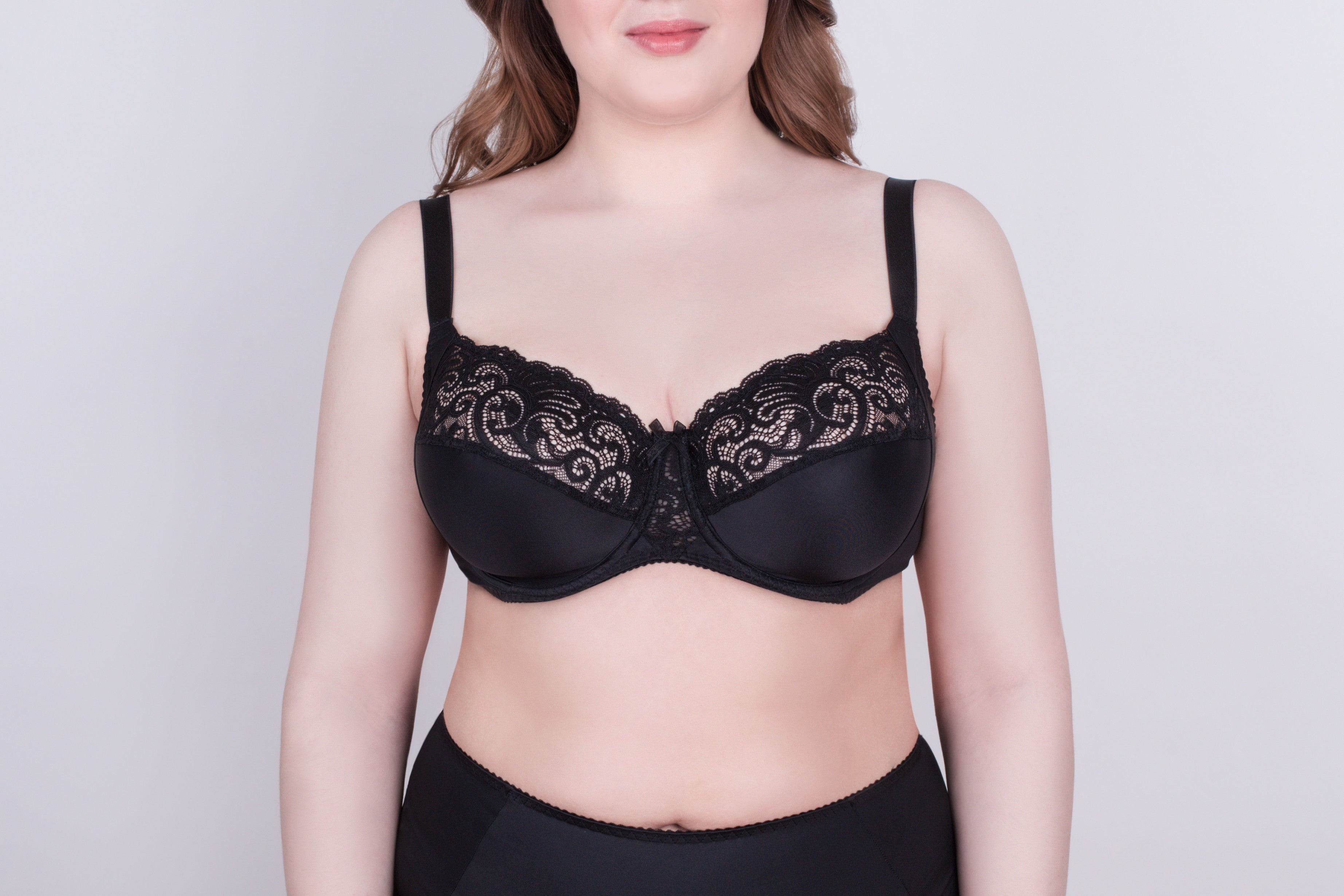 Bra Milavitsa 120151 - Elastic & Lace, Double-Segment Cups, Wide Straps Secondary image