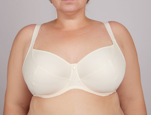 Bra Milavitsa 105910 - Underwired, Triple Segment, Fixed Straps