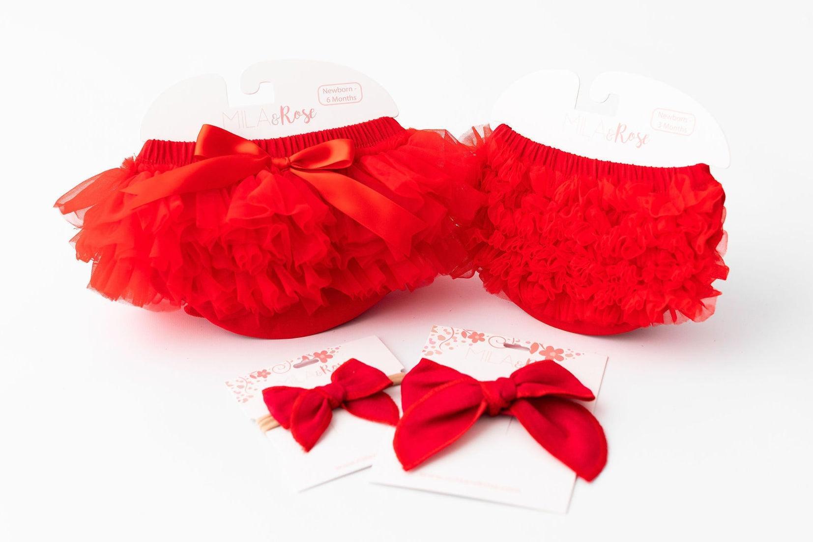 Red Ruffle Bum Bloomer Secondary image
