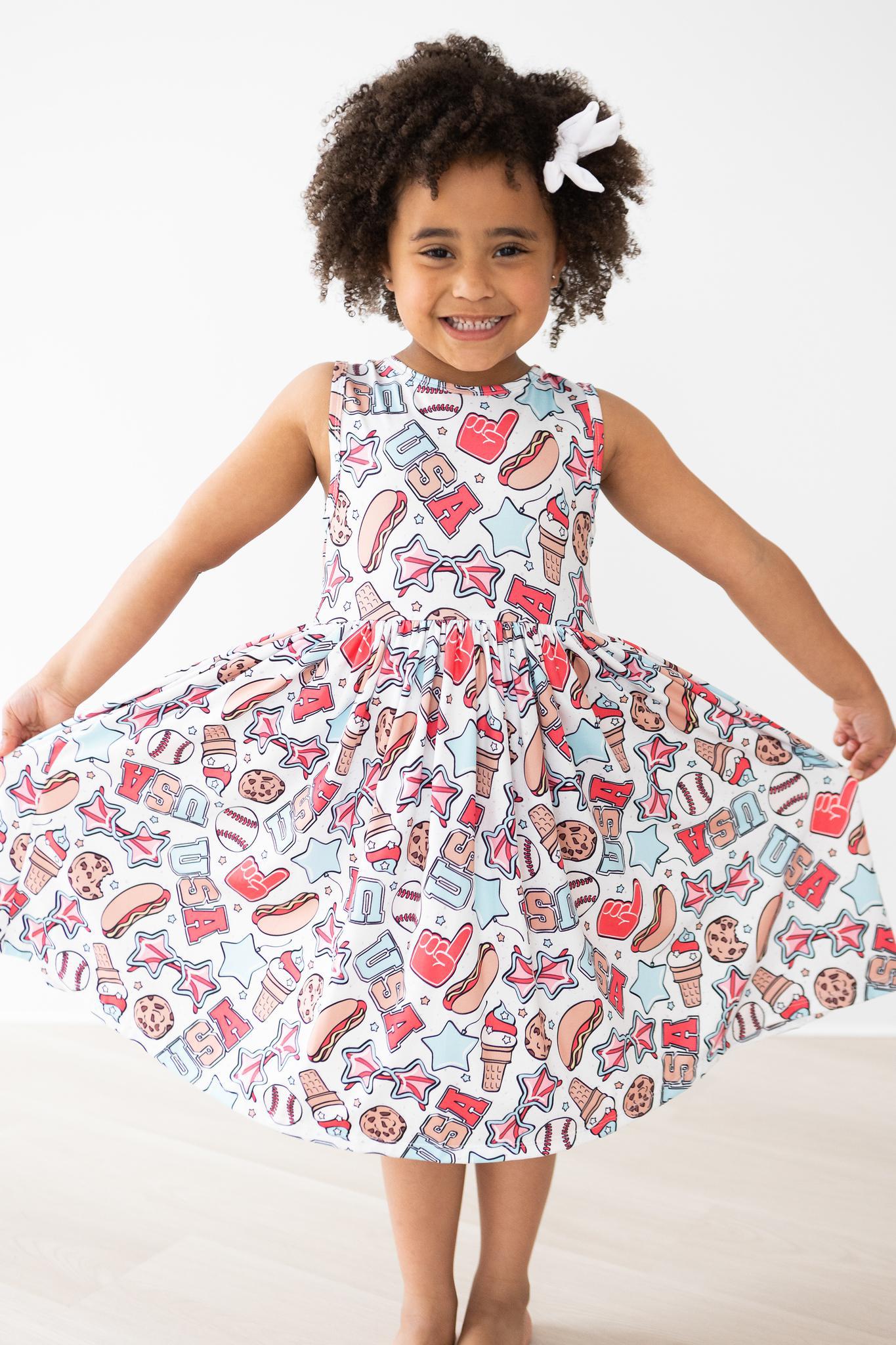 SALE Red, White & BBQ Tank Twirl Dress Secondary image