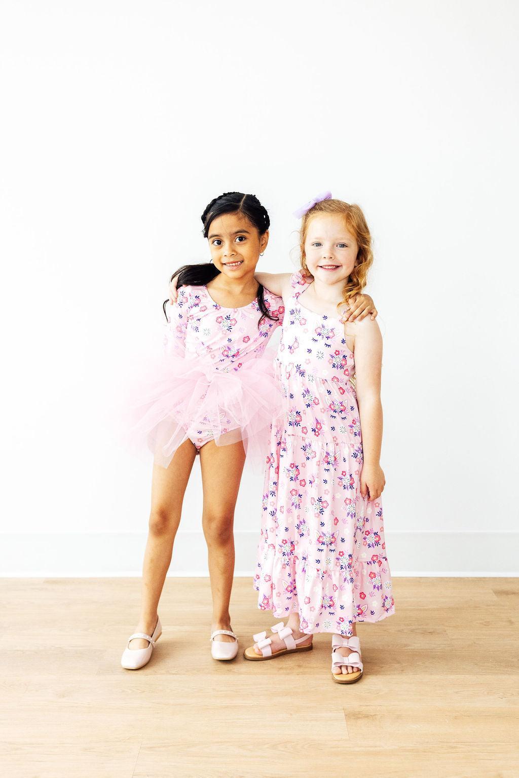 SALE Retro Daydream 3/4 Sleeve Tutu Leotard