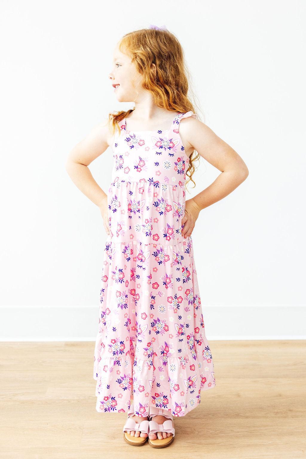 SALE Retro Daydream Ruffle Maxi Dress Main image