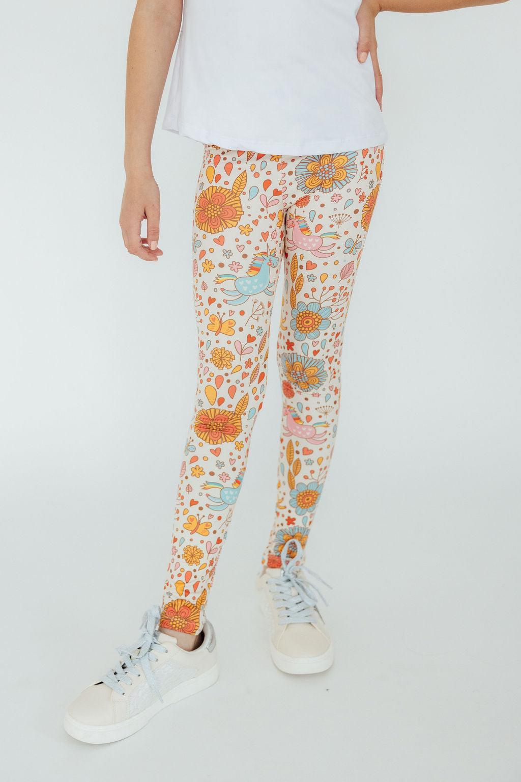 Retro Unicorns Leggings Secondary image