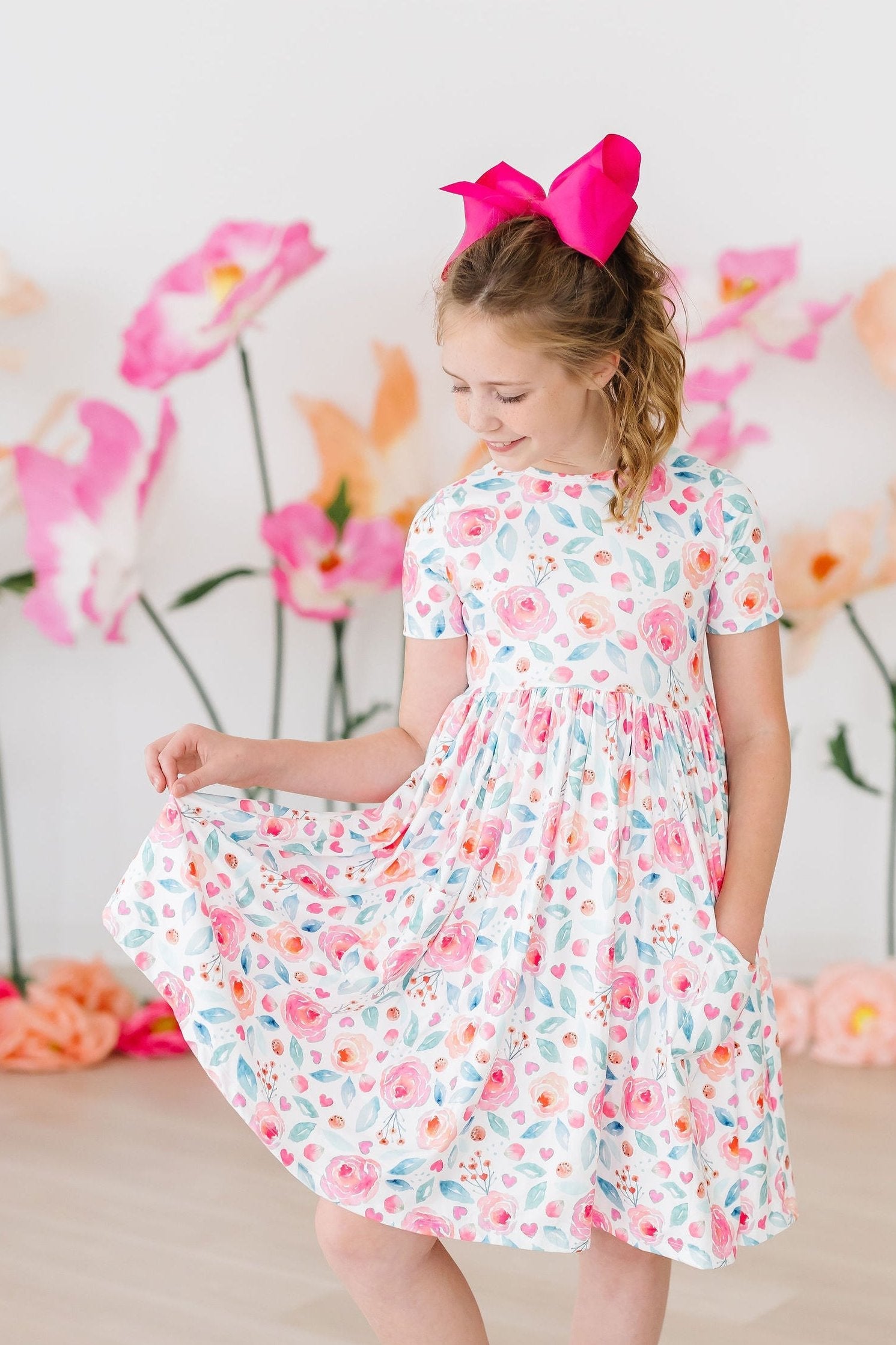 Rosettes S/S Pocket Twirl Dress Main image