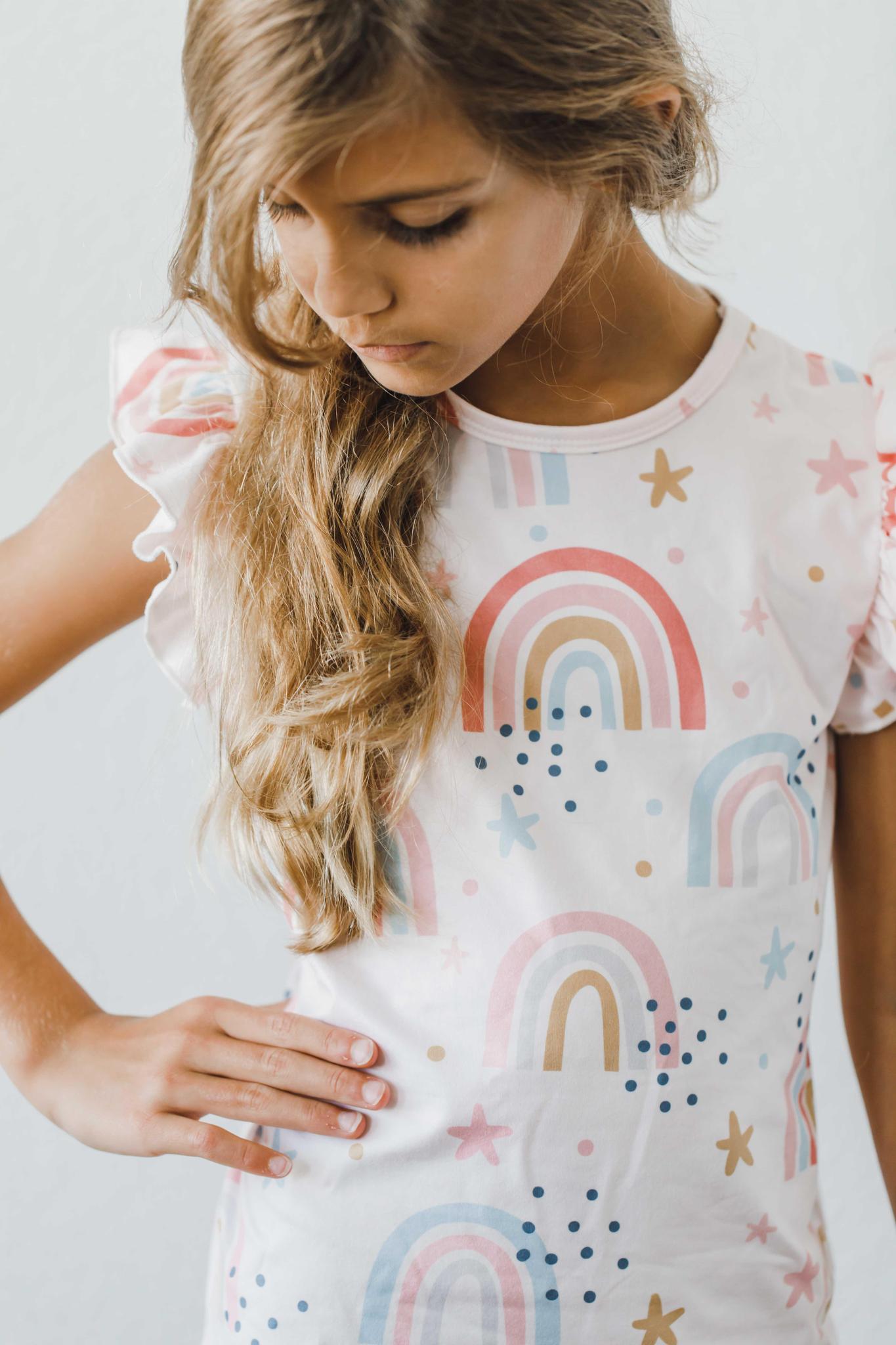 Over the Rainbow S/S Ruffle Tee Secondary image