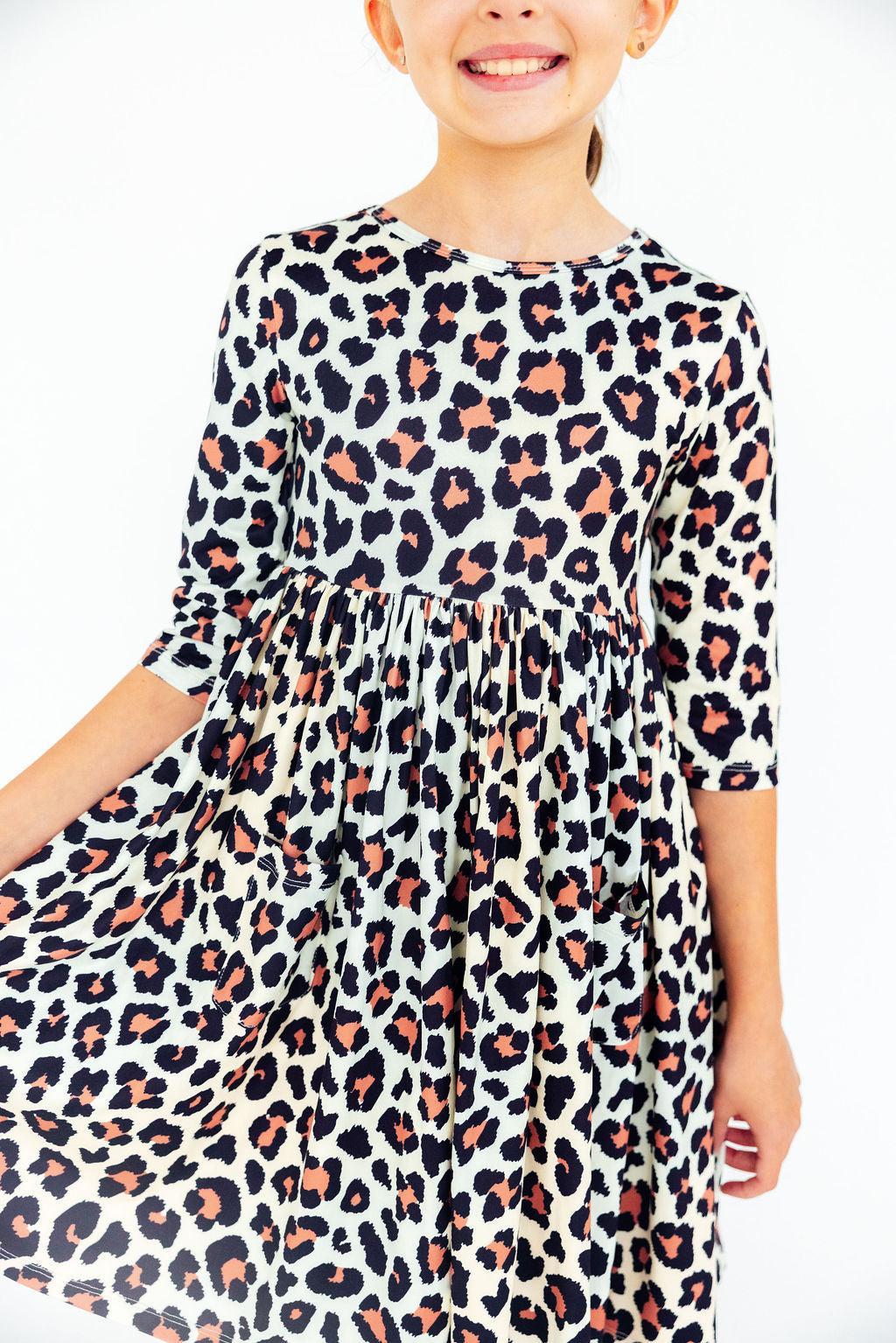 Wild One 3/4 Sleeve Pocket Twirl Dress Main image