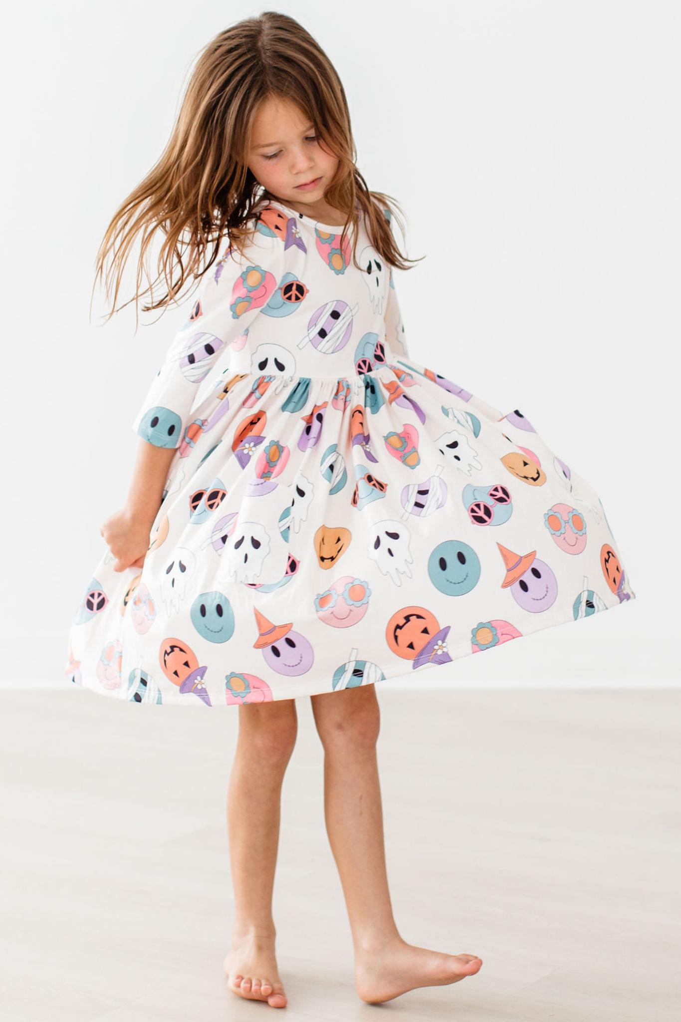 SALE Monster Mash 3/4 Sleeve Pocket Twirl Dress Secondary image