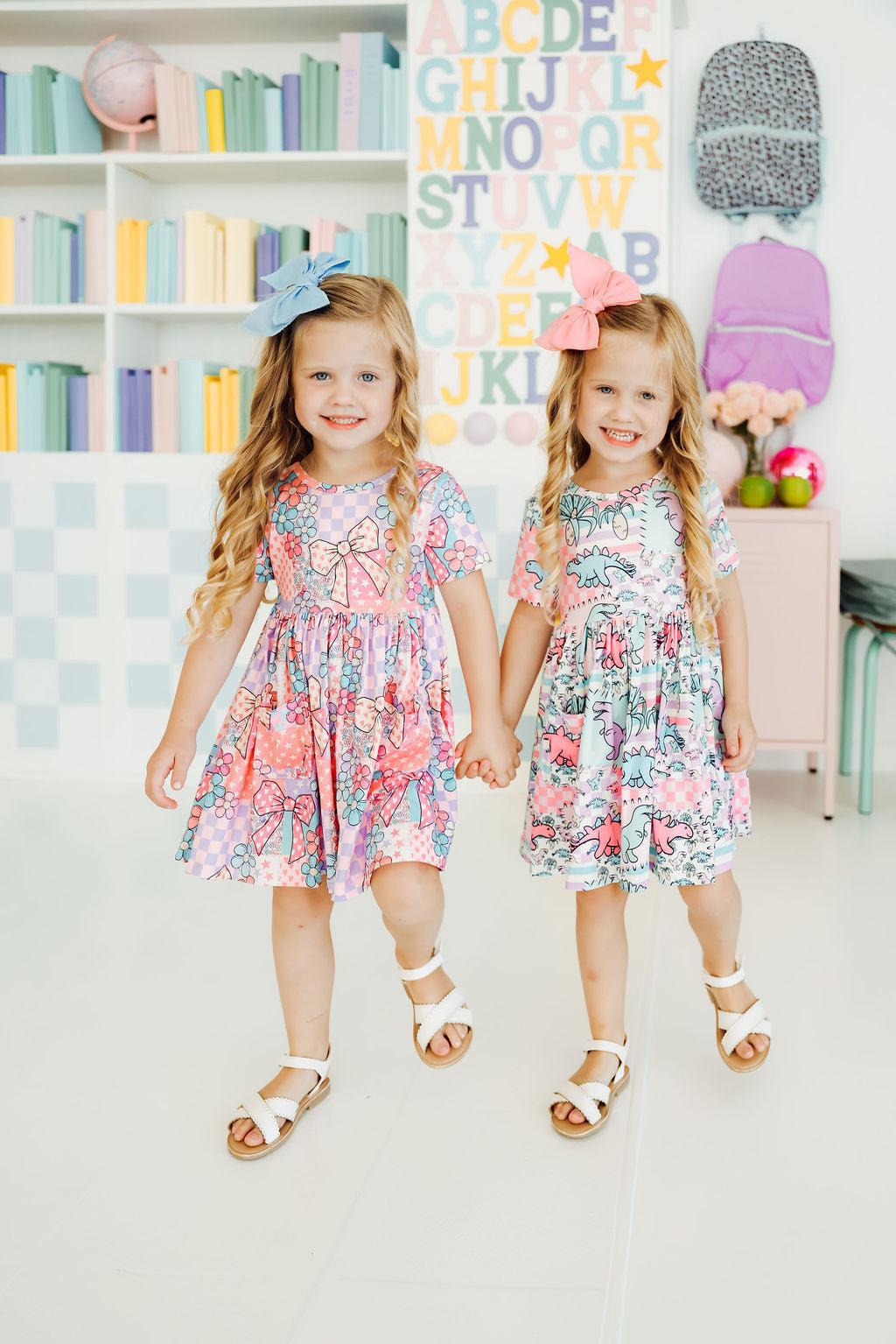Patchwork Princess S/S Pocket Twirl Dress Secondary image