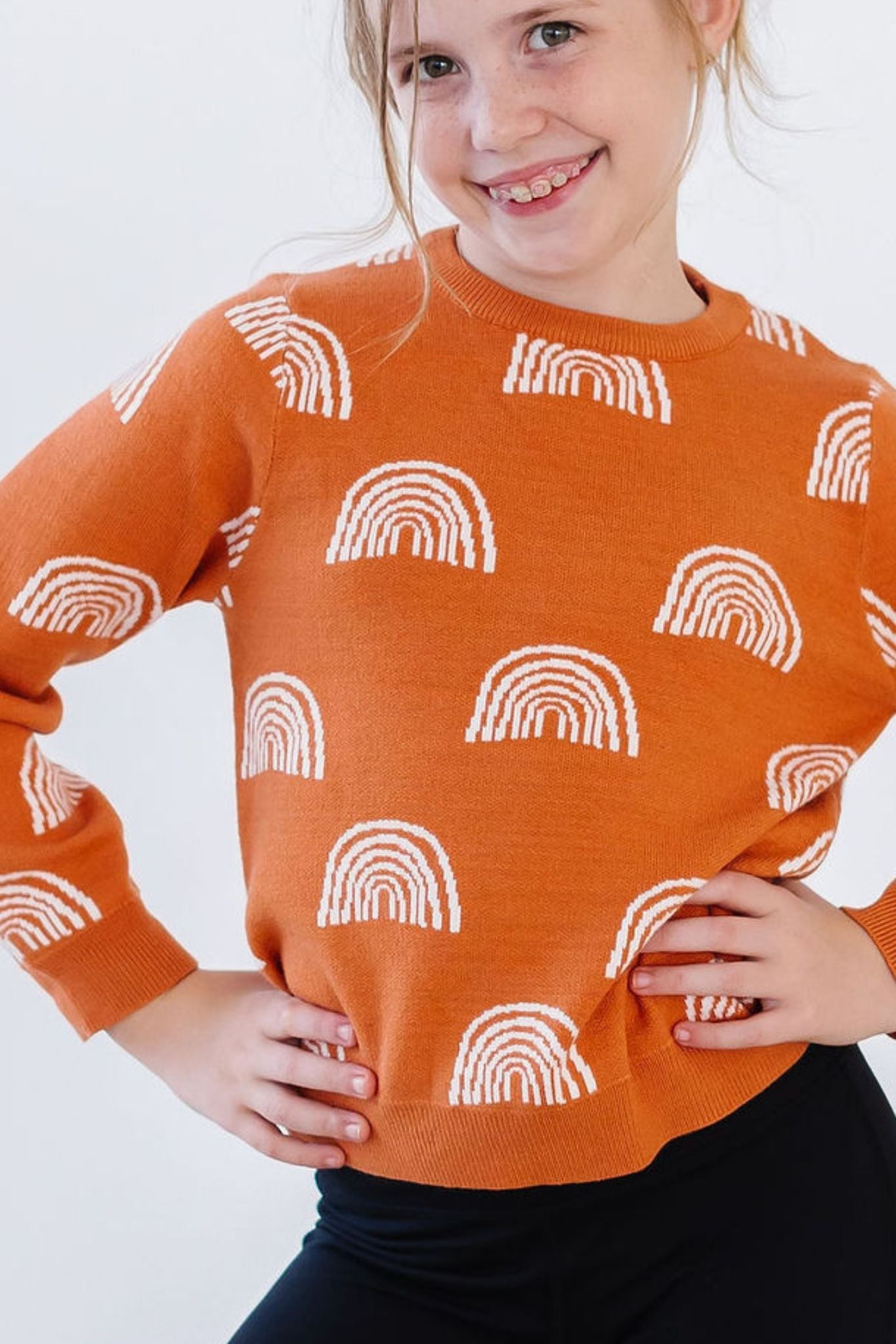 SALE Rainbows in Fall Sweater Main image