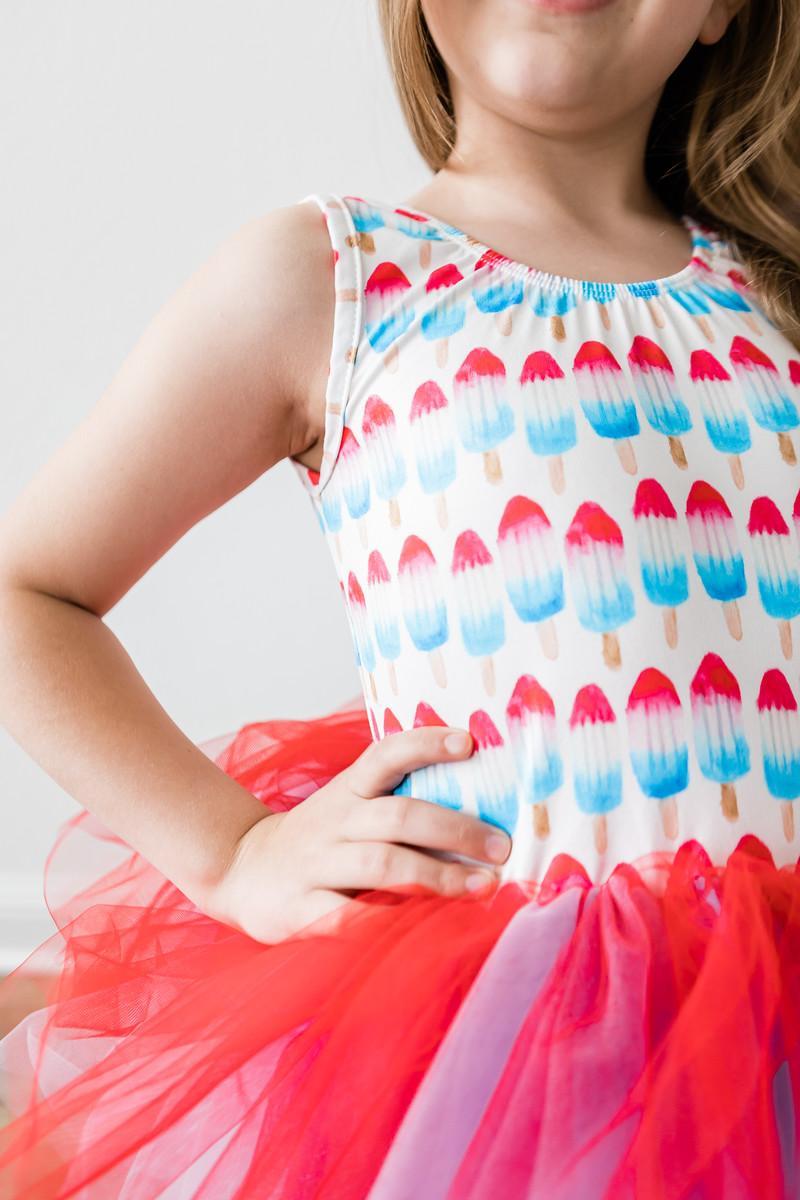 SALE Red, White & Cute Tank Tutu Leotard Secondary image