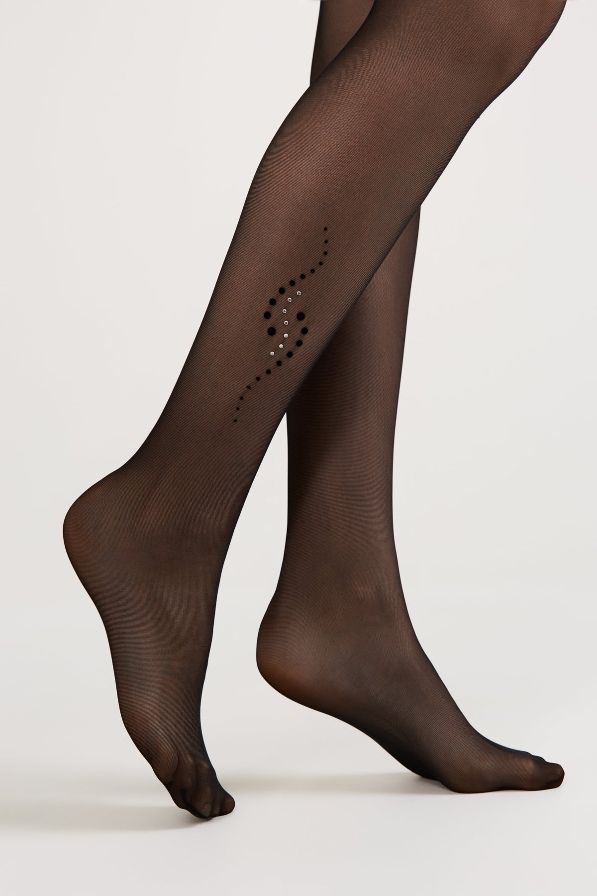 Fantasy Tights Conte Sheen - Flock and Rhinestone Applique Main image