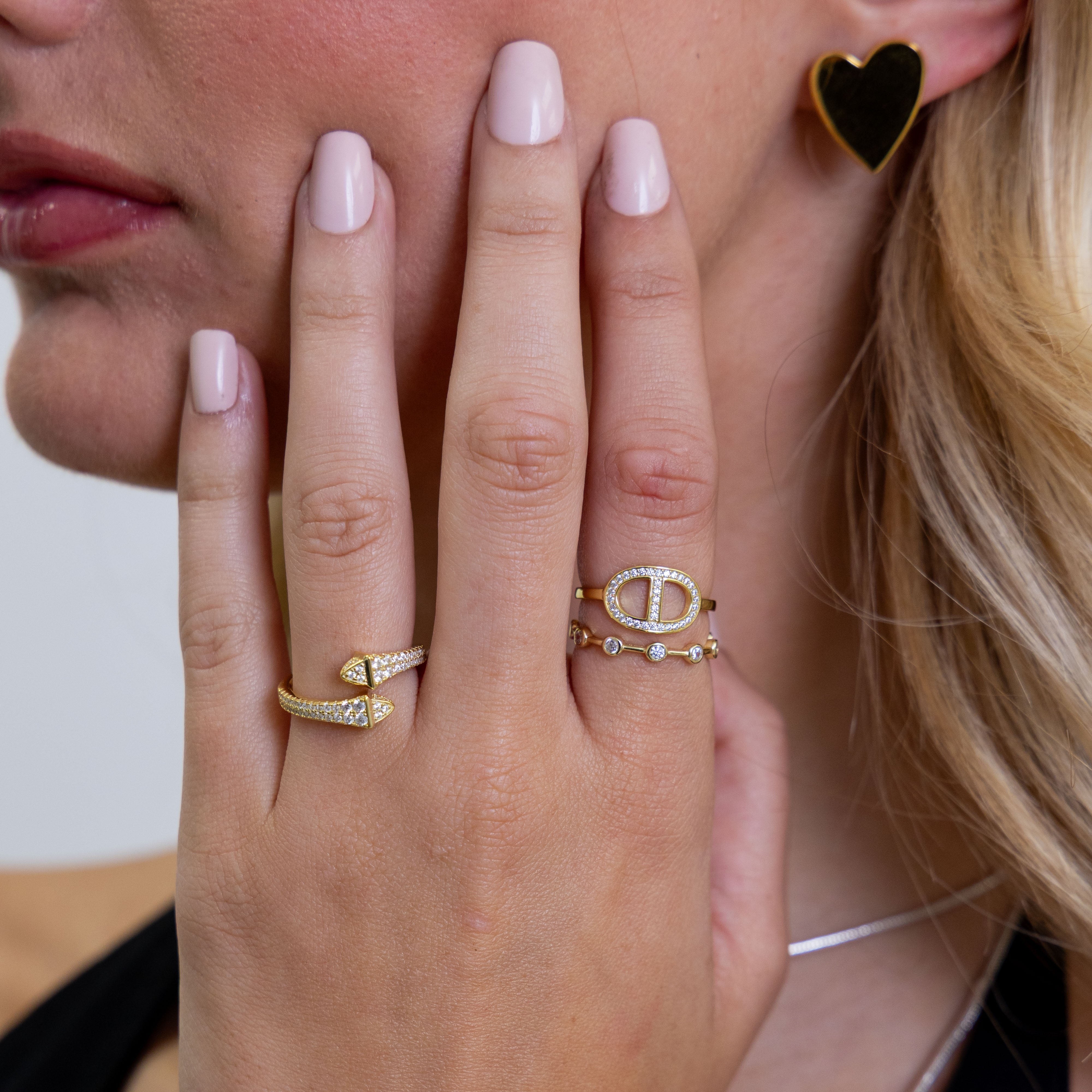 Pave Snake Ring Secondary image