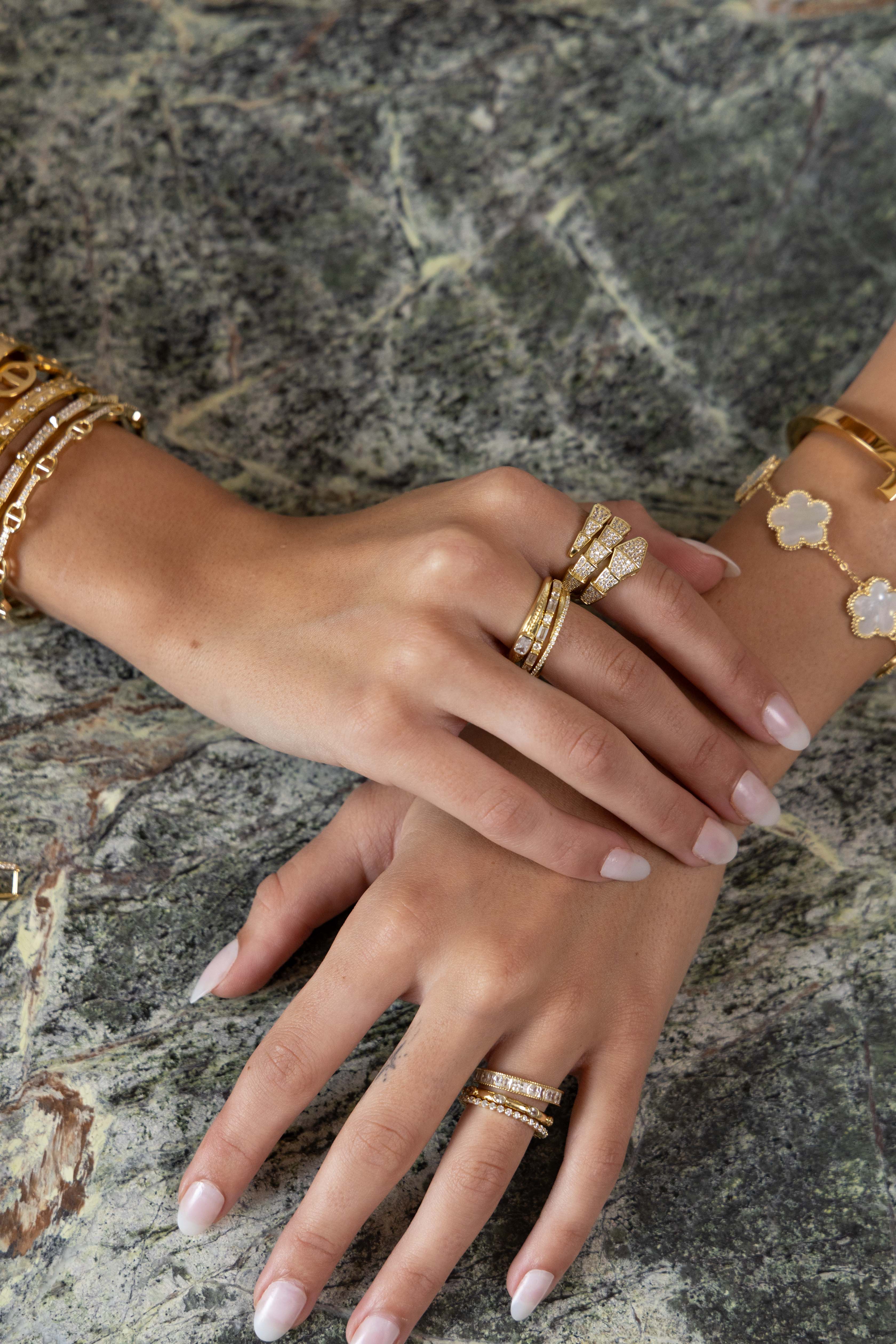 Ivy CZ Ring Set Secondary image