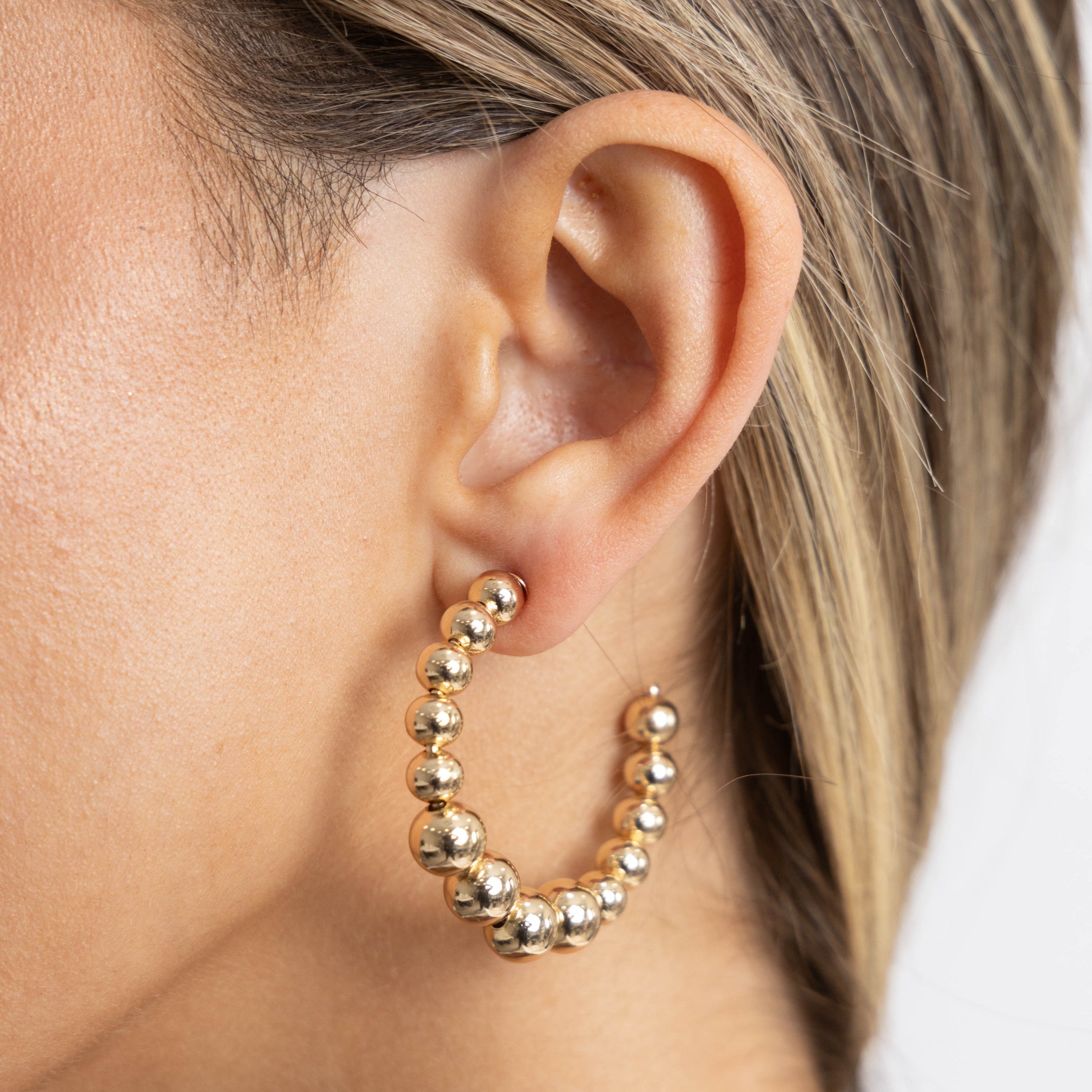 Lia Beaded Hoop Secondary image