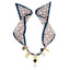 Brown Silk Charm Necklace