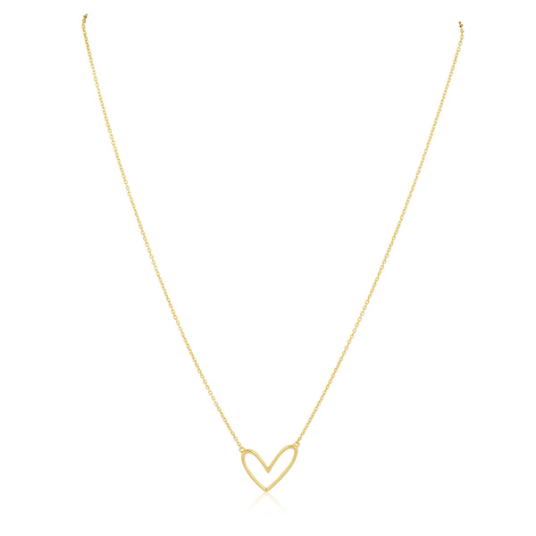 Sahira Abigail Necklace & Earring Set – Abigail Open Heart Necklace