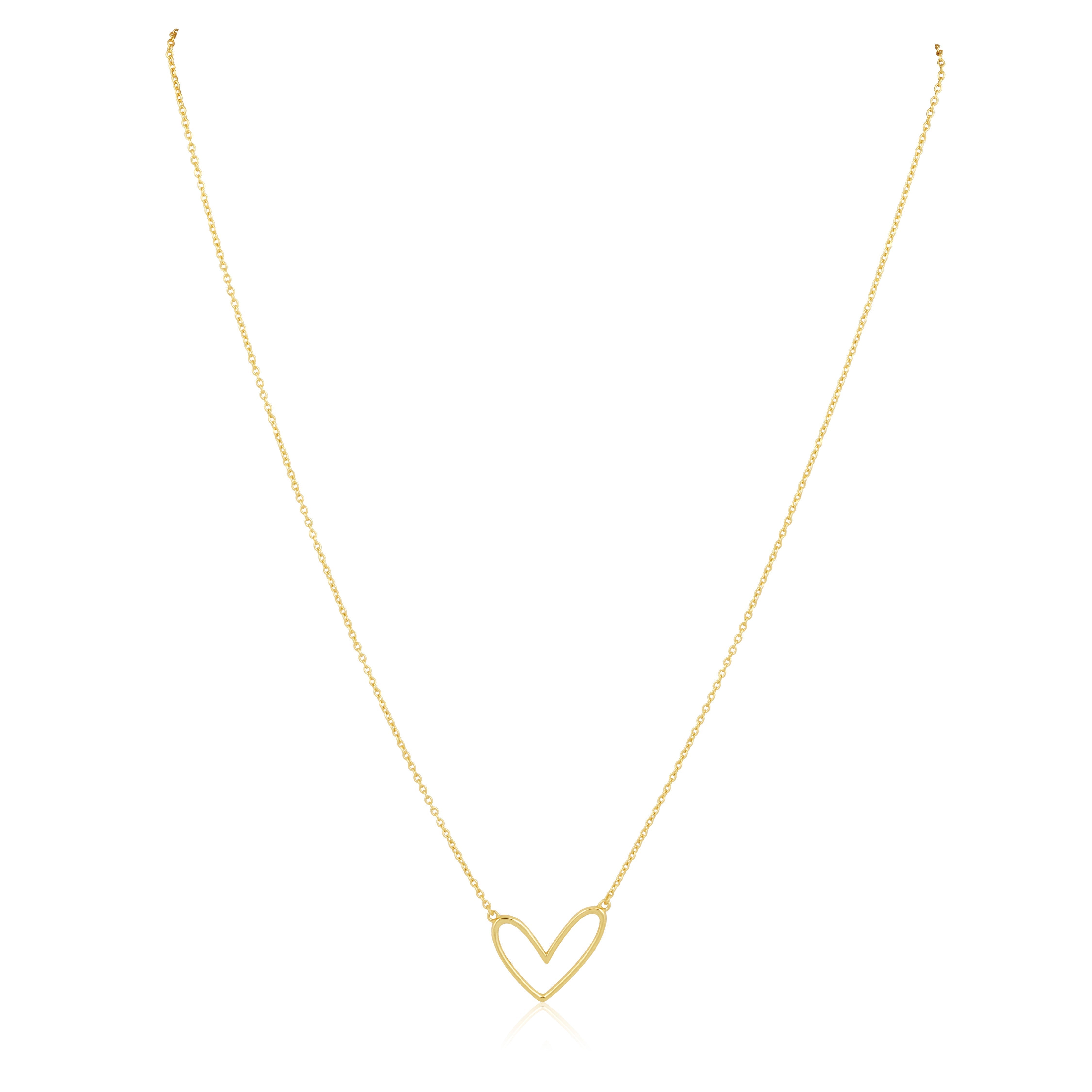 Sahira Abigail Necklace & Earring Set – Abigail Open Heart Necklace Main image