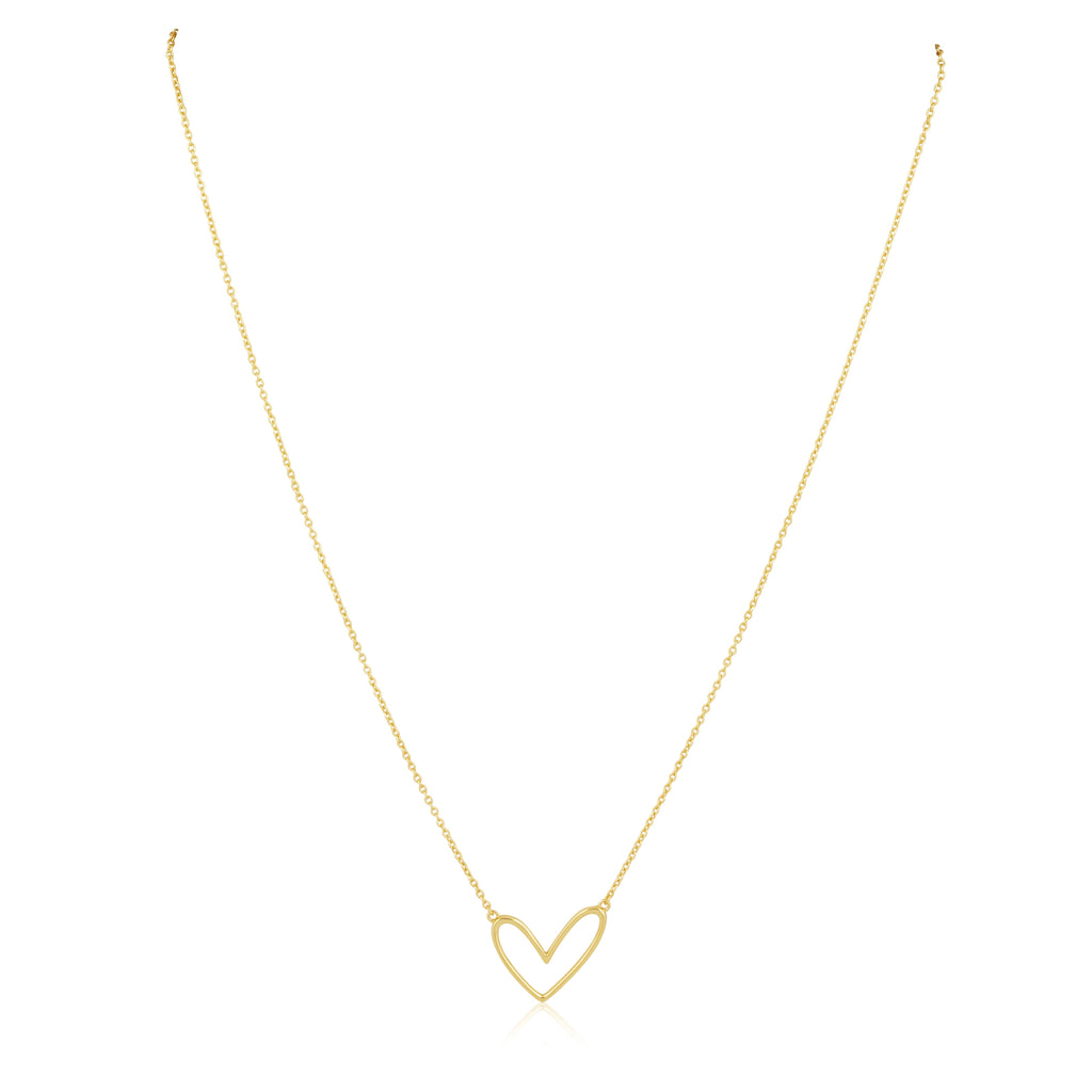 Sahira Abigail Necklace & Earring Set – Abigail Open Heart Necklace