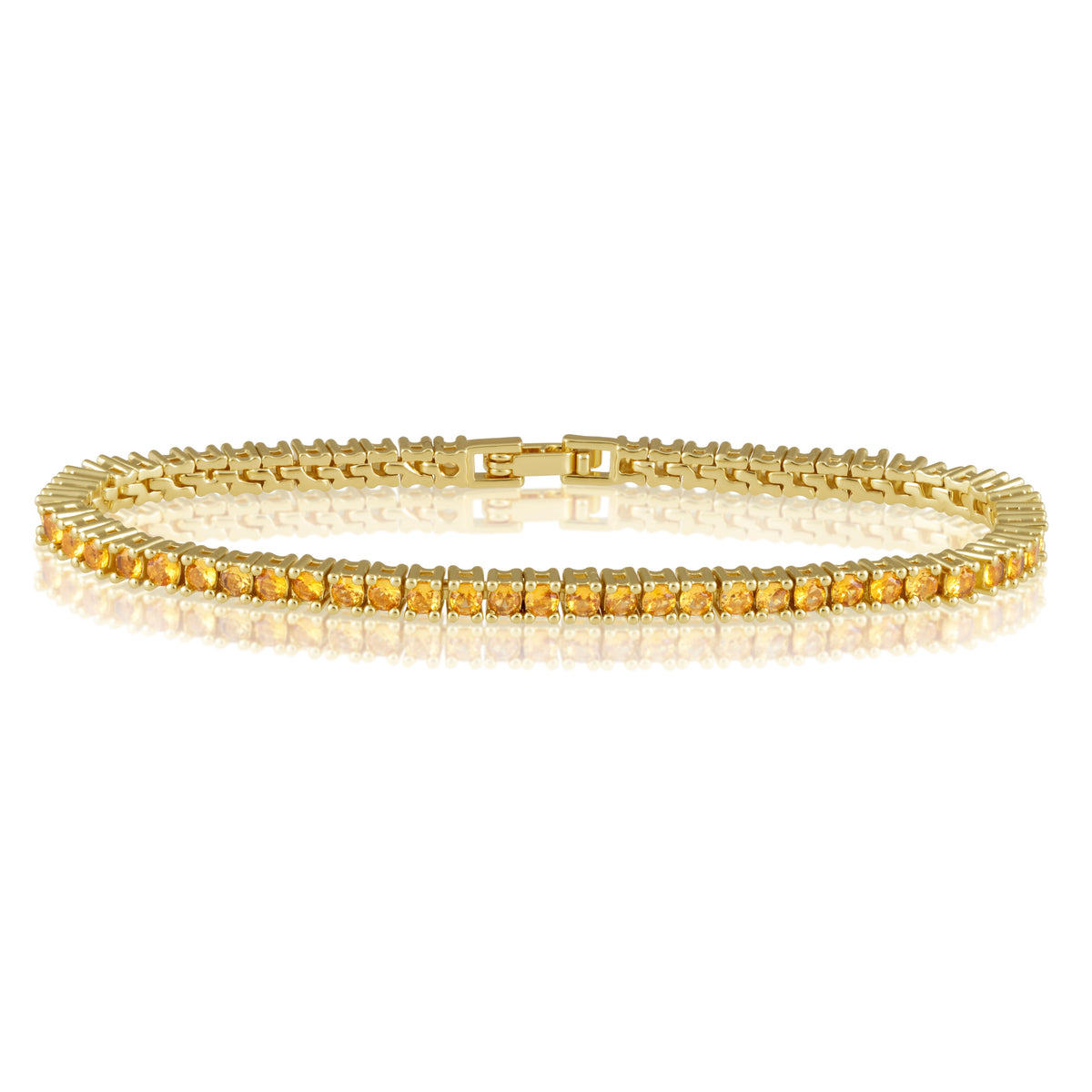 Karla Tennis Bracelet - Citrine Main image