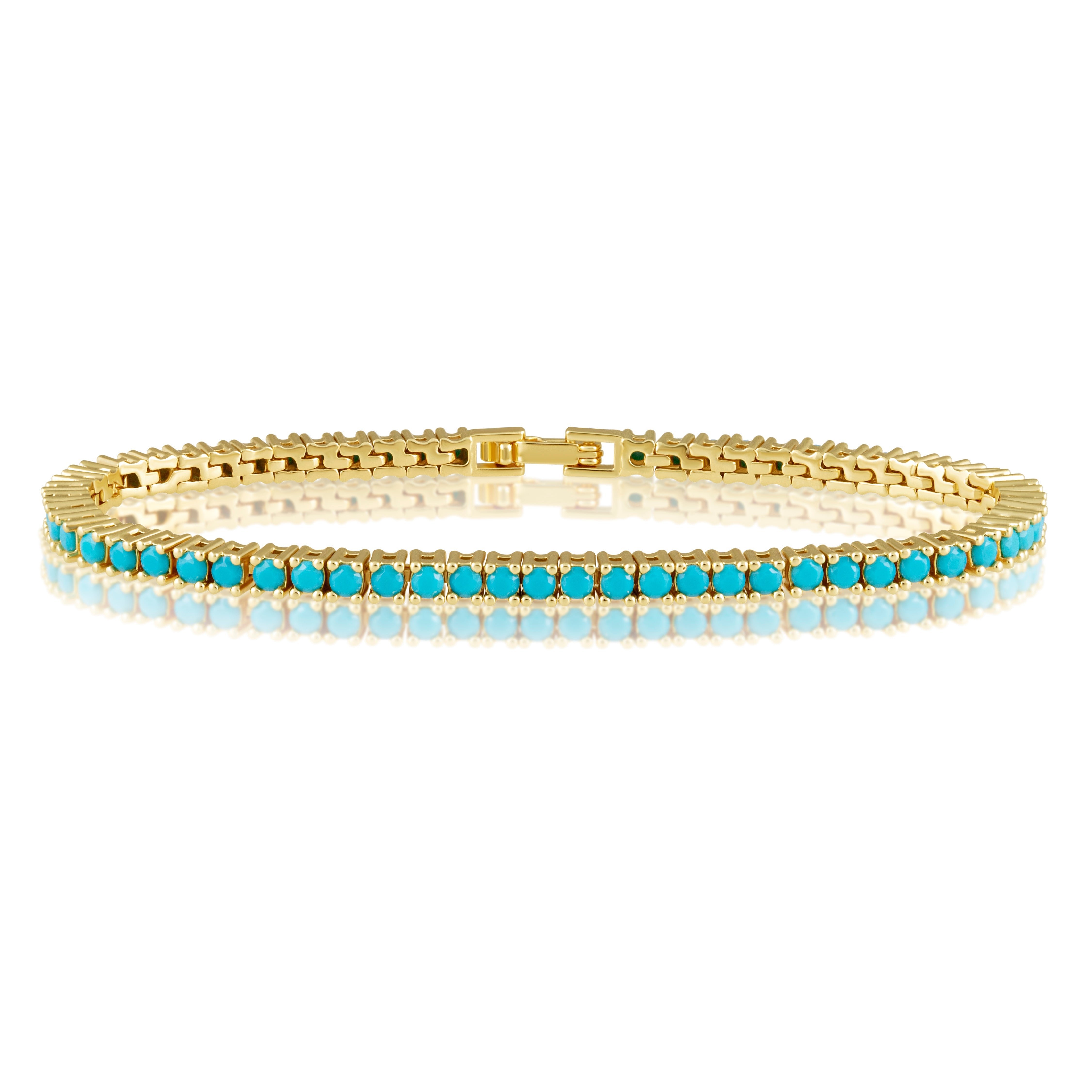 Karla Tennis Bracelet - Turquoise Main image