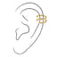 Sparkle Pave Ear Cuff Light Pink