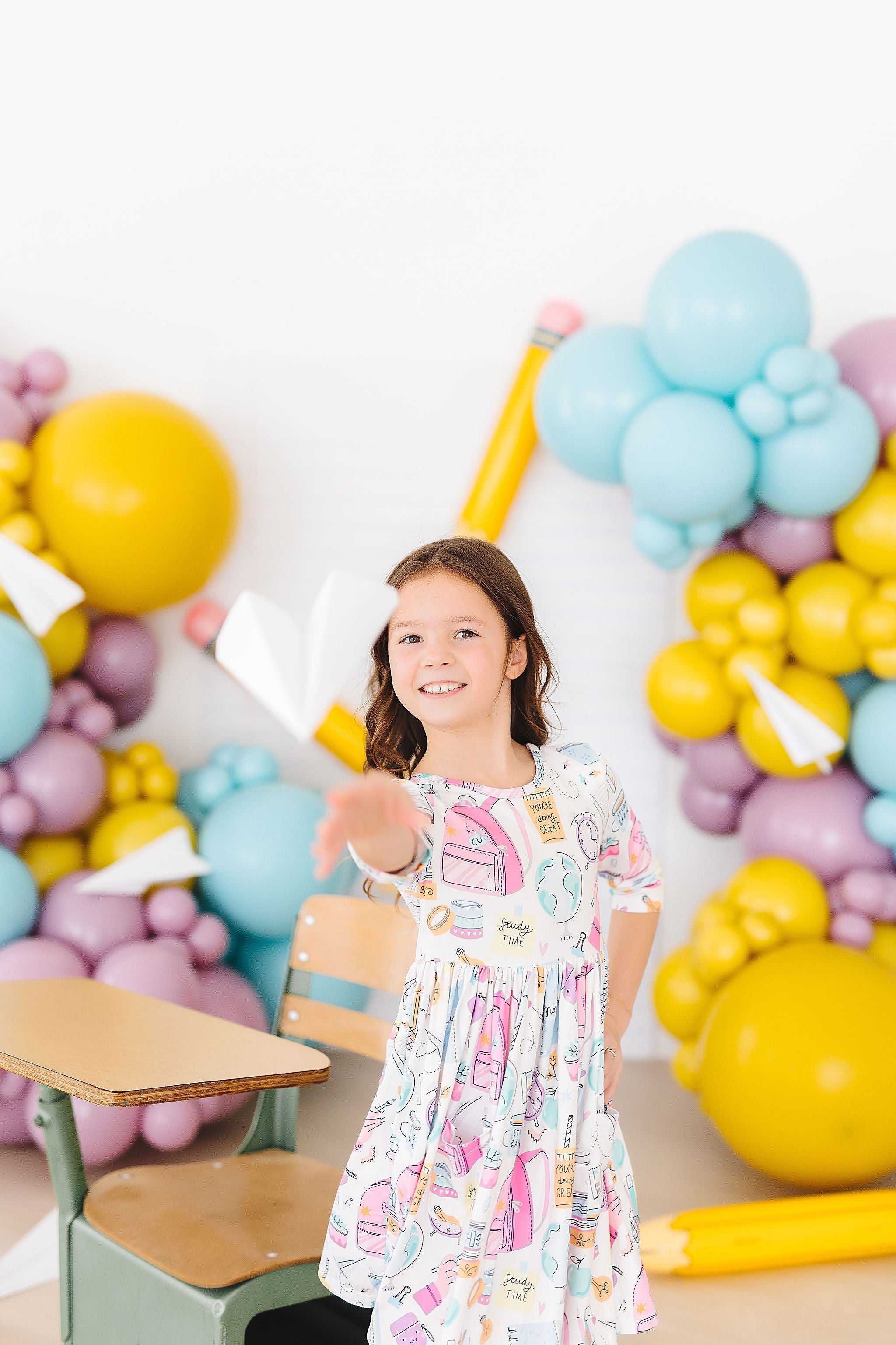 School is Cool 3/4 Sleeve Pocket Twirl Dress Secondary image