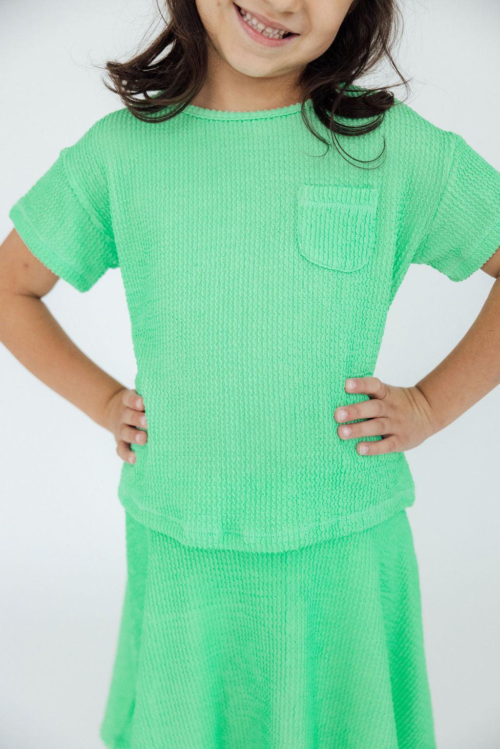 SALE Seafoam Green Scrunchy Pocket Tee Main image