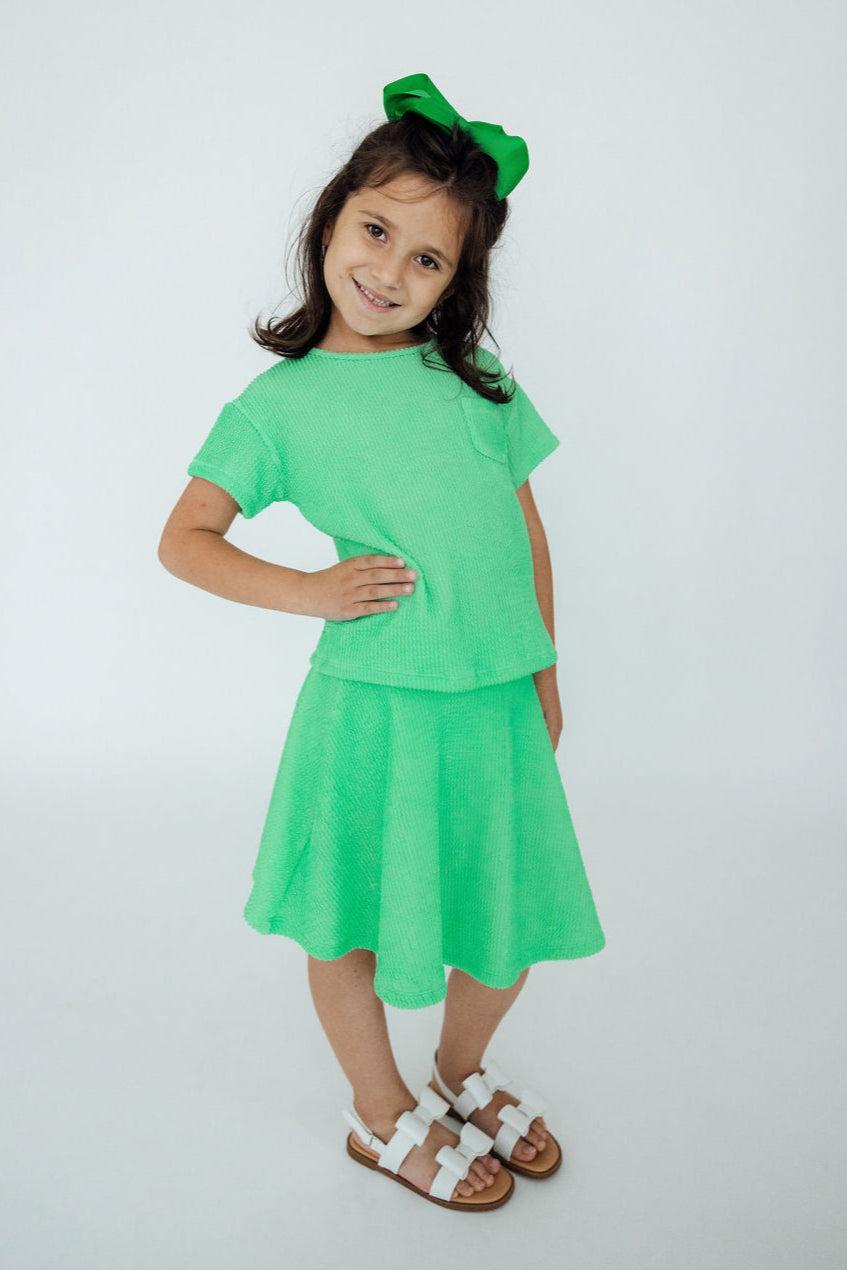 SALE Seafoam Green Scrunchy Twirl Skort Secondary image