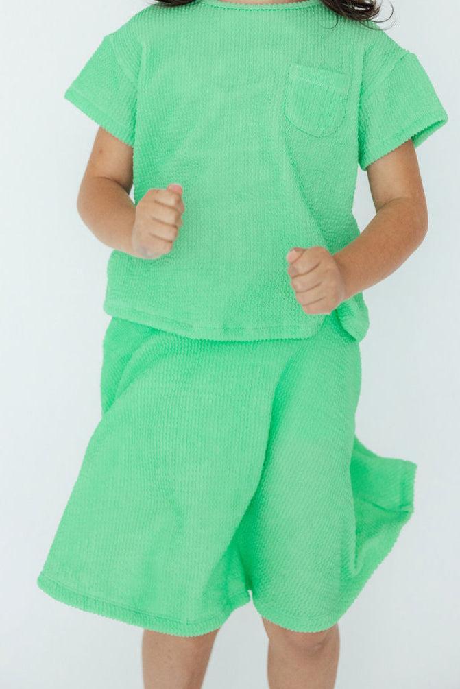SALE Seafoam Green Scrunchy Twirl Skort Main image