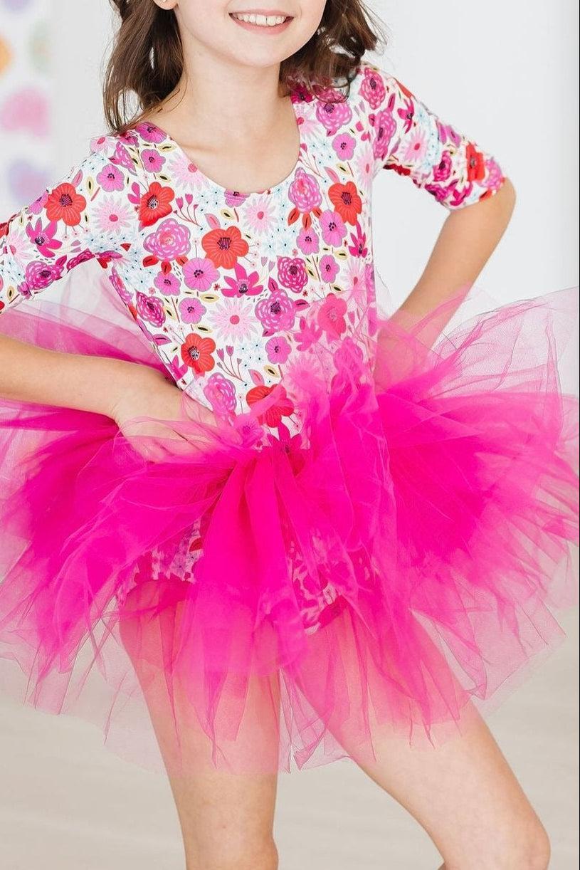 SALE Secret Garden 3/4 Sleeve Tutu Leotard Main image