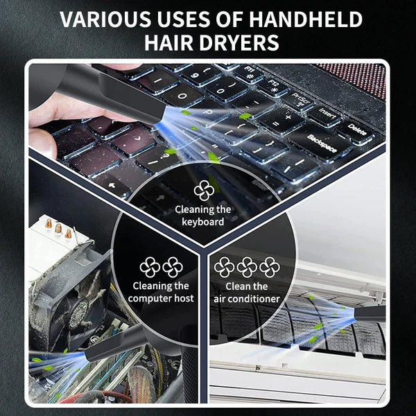 Handheld car vacuum cleaner, 15000pa portable cordless, dual use of blowing and suctionmulti-nozzles, for car, home, pet, office