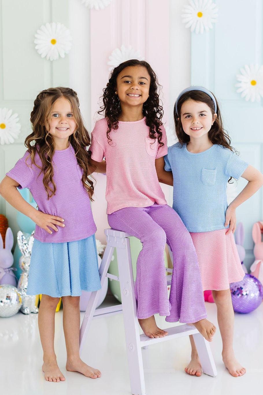 SALE Sky Blue Scrunchy Twirl Skort Secondary image