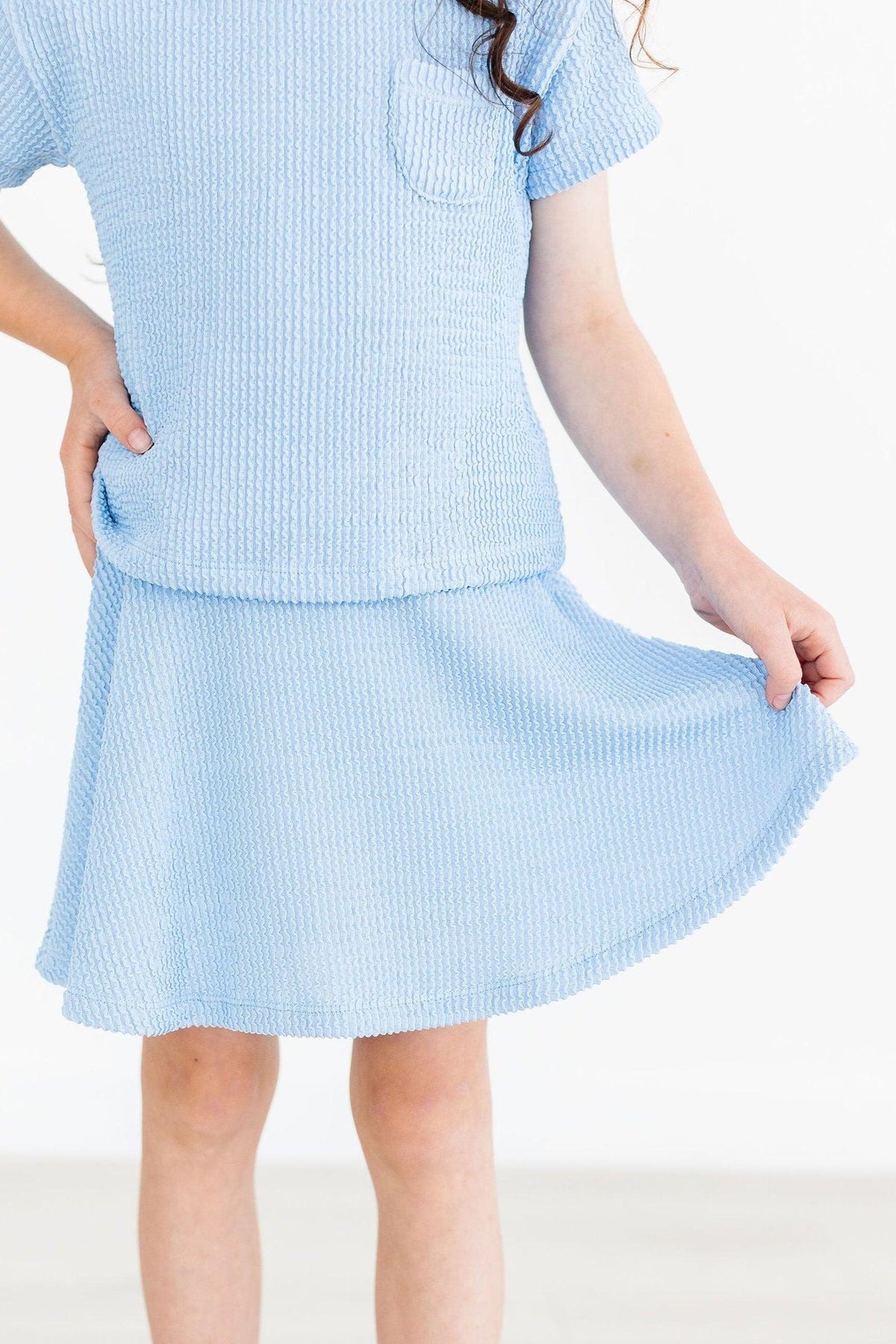 SALE Sky Blue Scrunchy Twirl Skort Main image