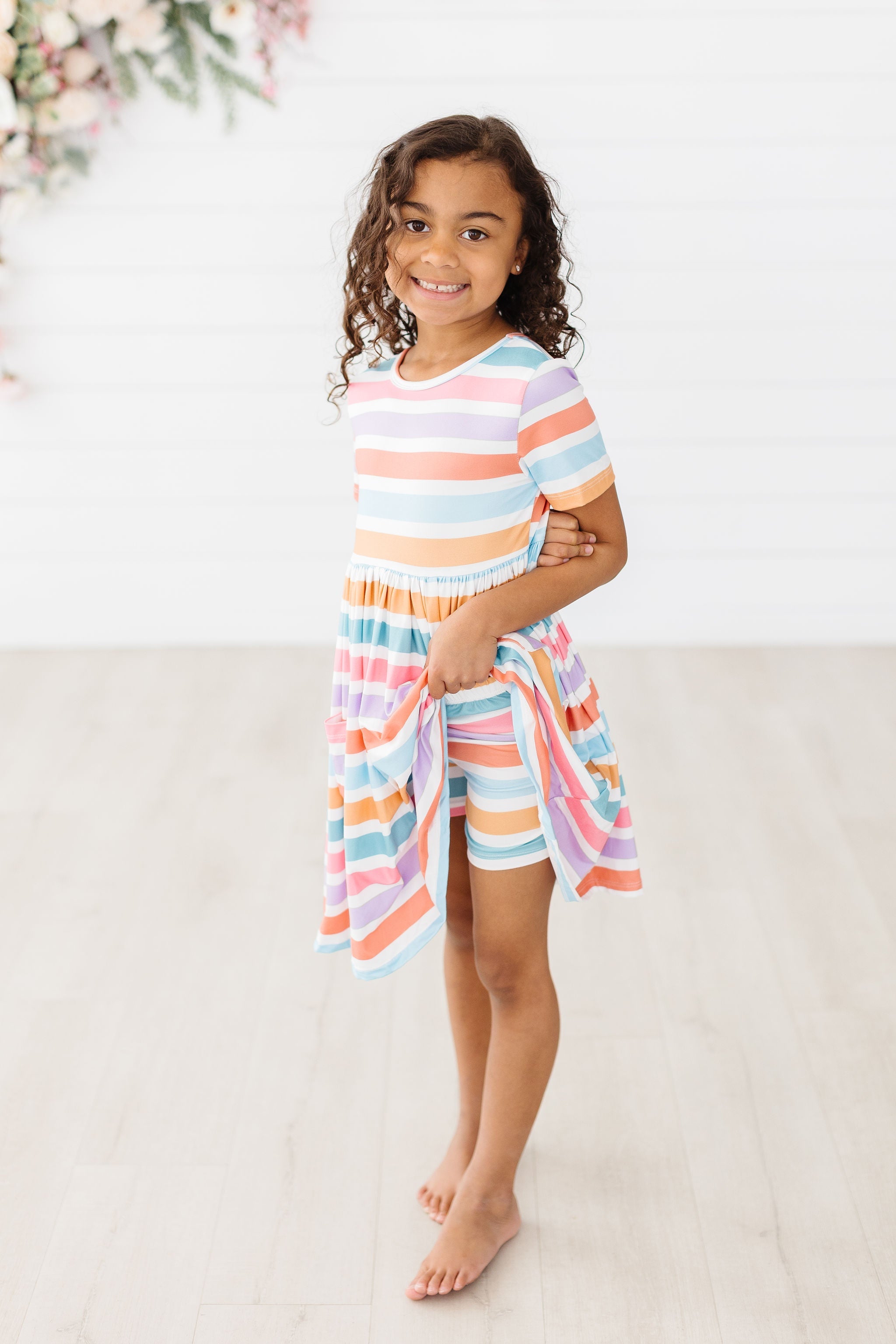 Spring Stripes S/S Pocket Twirl Dress Secondary image