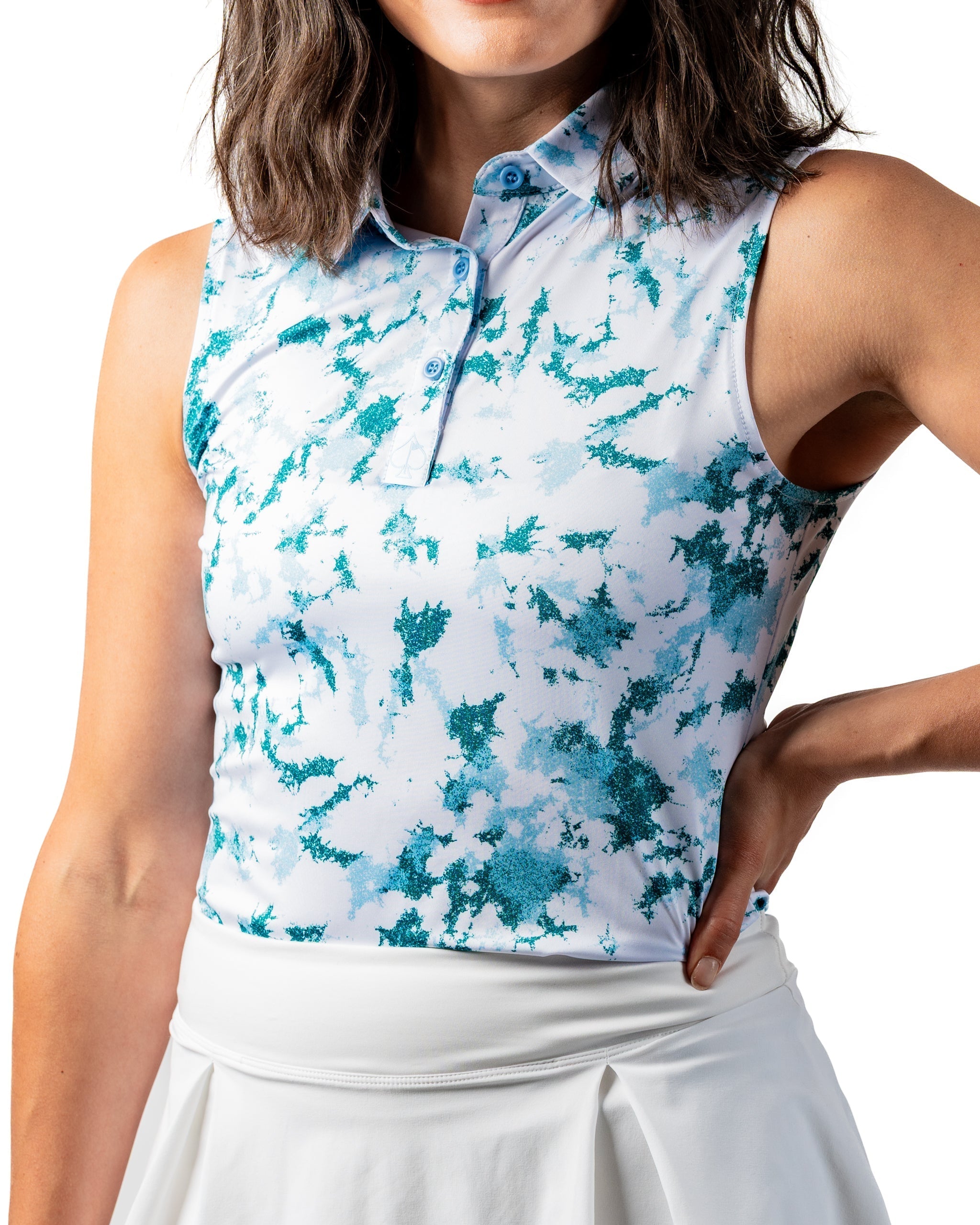 Pins & Aces Frost Burn & Coral Cascades Polo Duo – Women's Frost Burn Main image