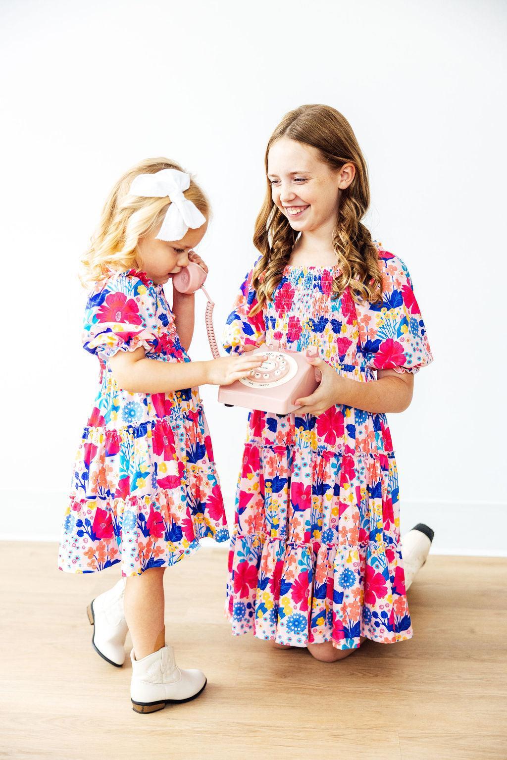Sunshine Garden Smocked Ruffle Dress Secondary image