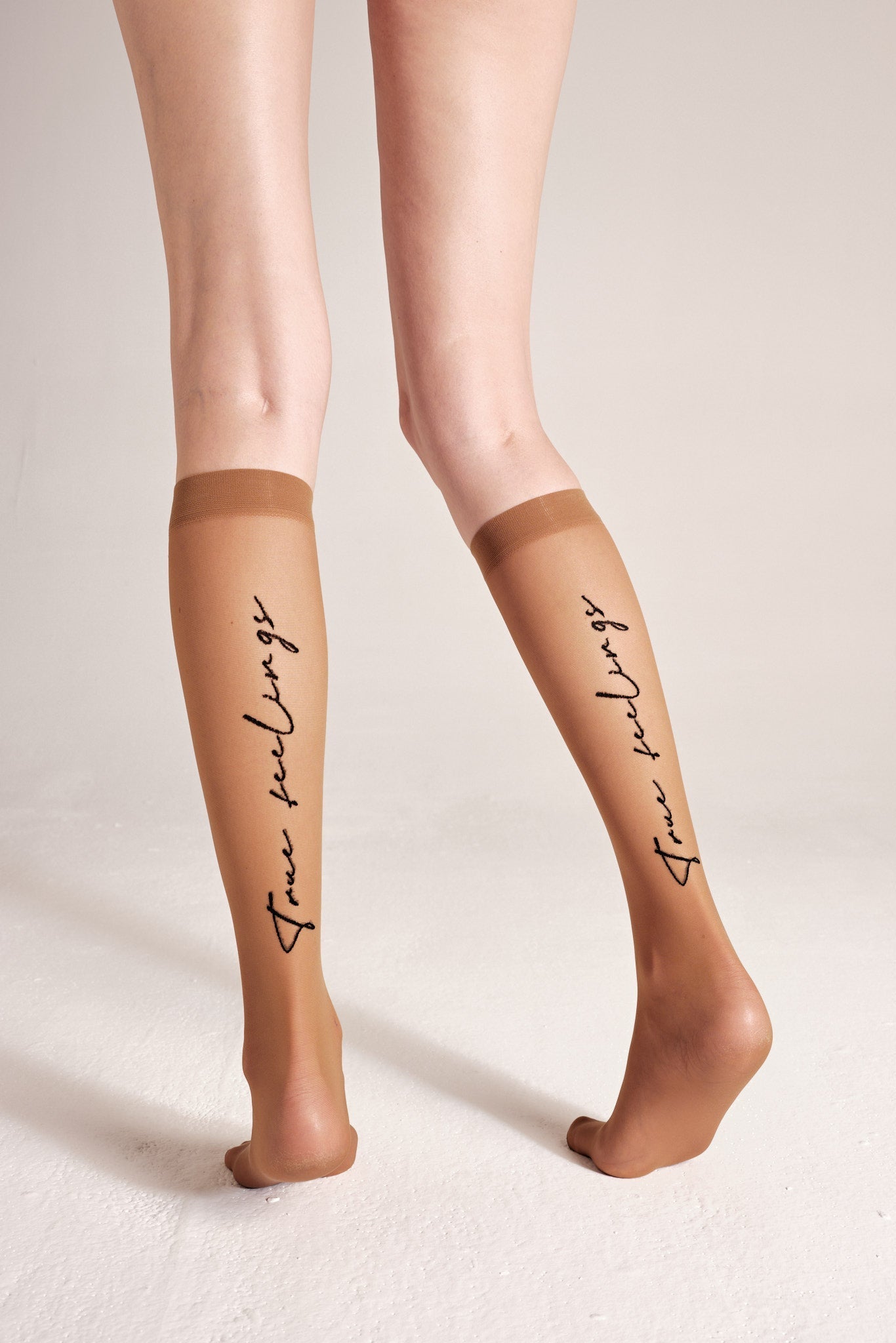 Fantasy Knee Highs Conte True Love - Elastic Band and Printed Design Secondary image