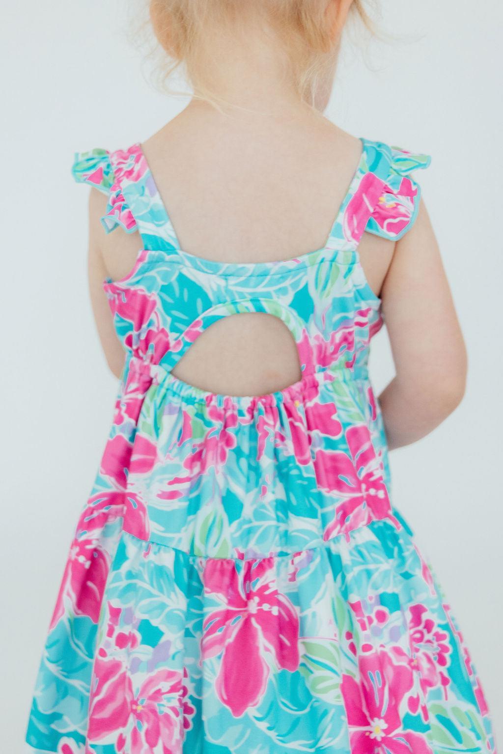 Tropical Punch Ruffle Maxi Dress Secondary image