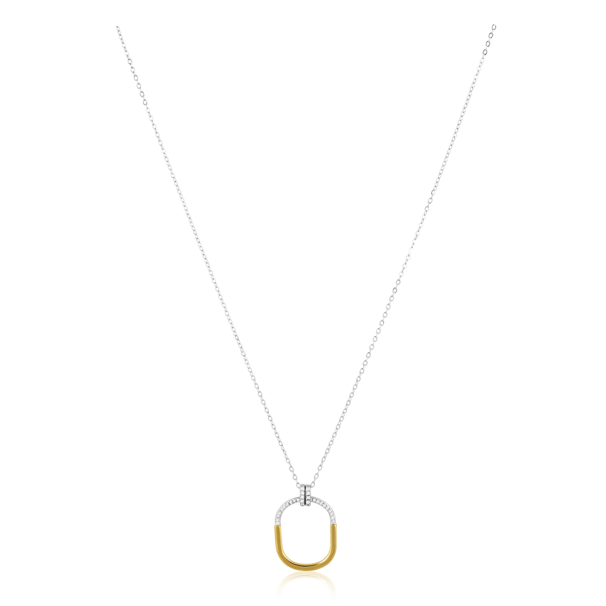 Two Tone Eternity Necklace Main image
